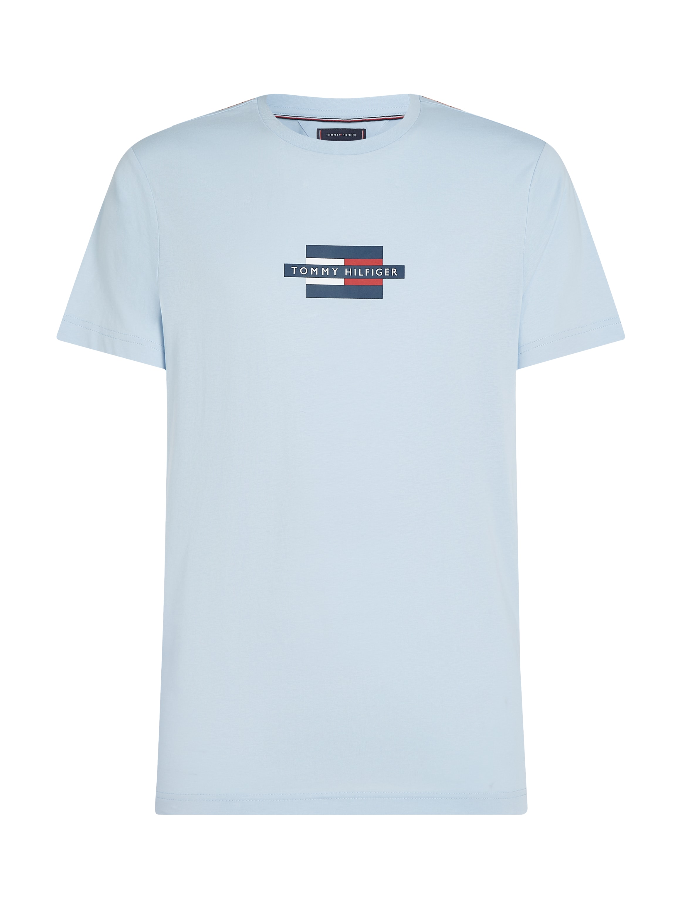 Tommy Hilfiger Kurzarmshirt »FLAG BOX TEE«, Mit Rundhalsausschnitt