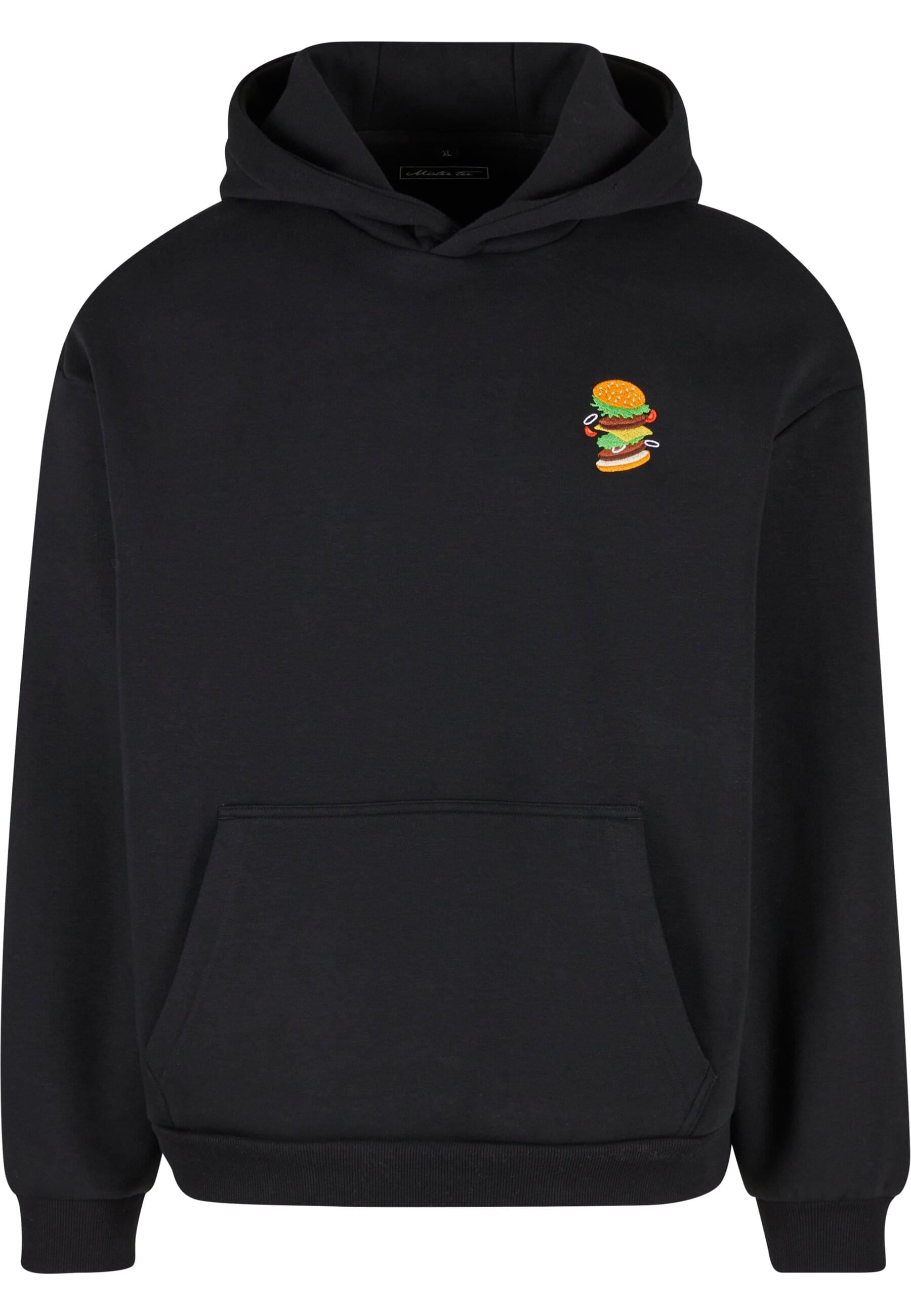 MisterTee Kapuzensweatshirt »MisterTee Burger EMB Fluffy Hoody«, 1 Stk.
