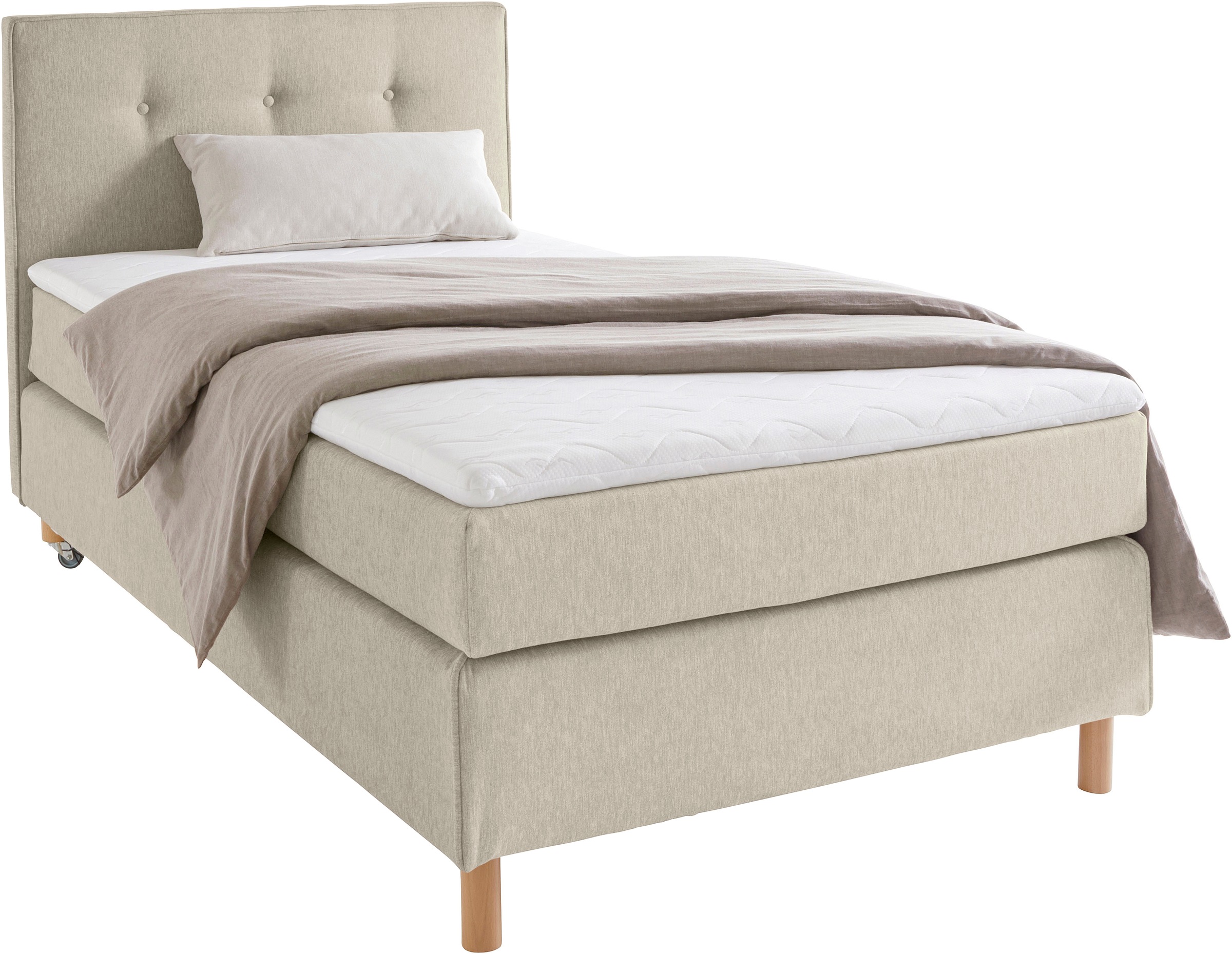 Home affaire Boxspringbett »Heimatblick 100x200cm beliebig erweiterbar zu D günstig online kaufen