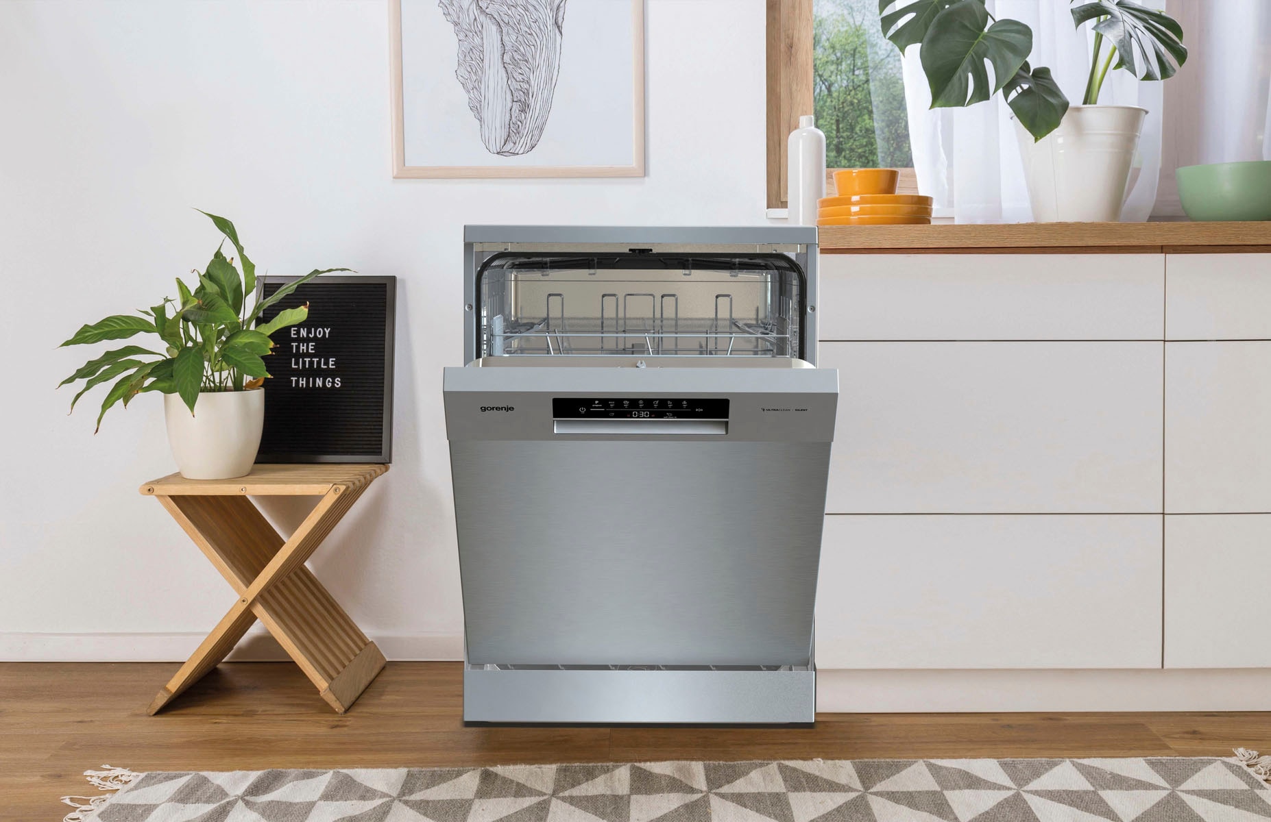 GORENJE Standgeschirrspüler »GS 642E90X«, 13 Maßgedecke, Total AquaStop