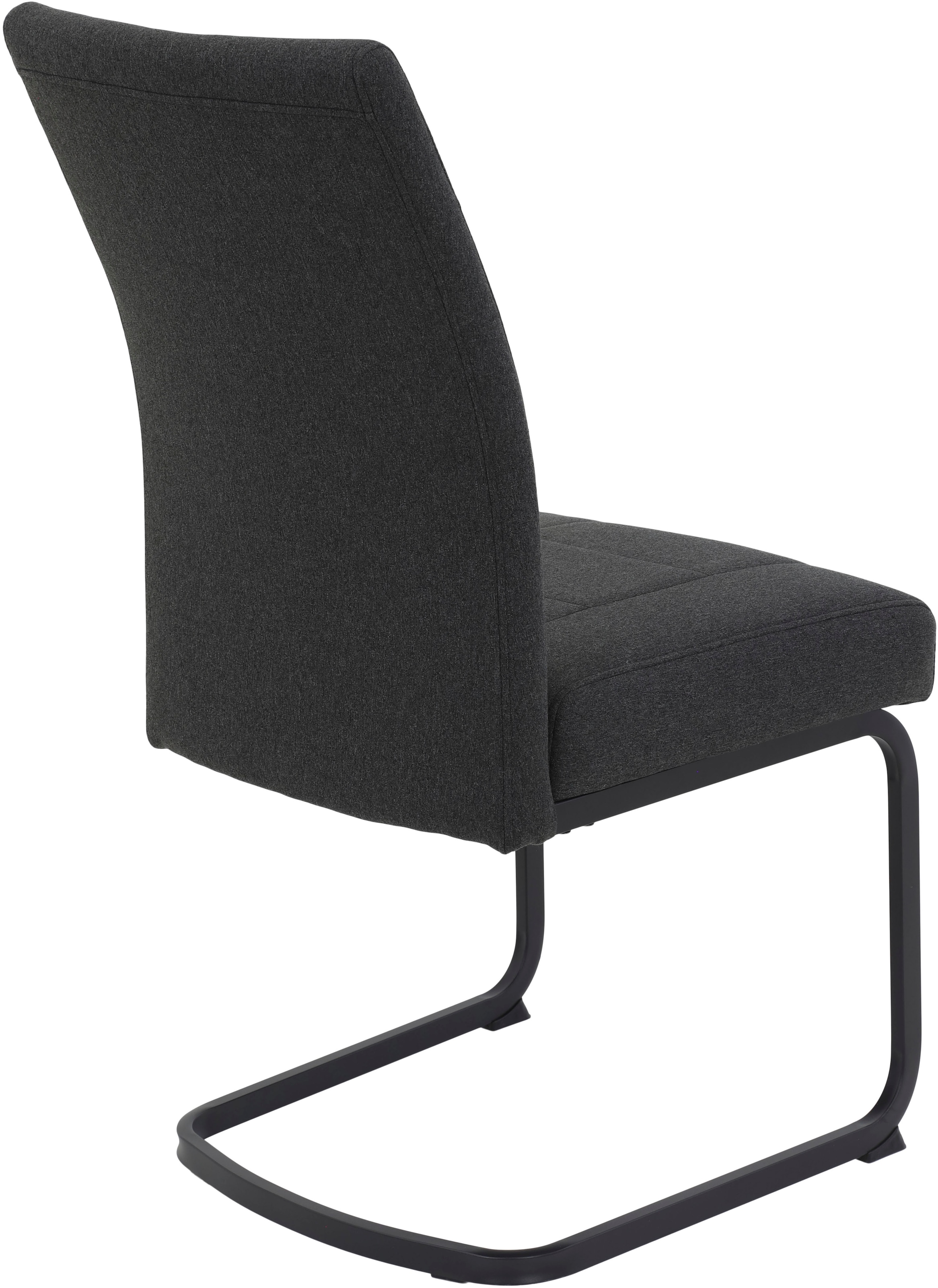 HELA Freischwinger »BRINDISI, Esszimmerstuhl«, (Set), 2 St., Webstoff-Flachgewebe, XL-Sitz,Federkorb,140kg belastbar,Zertifizierter "Waterfree" Stoff