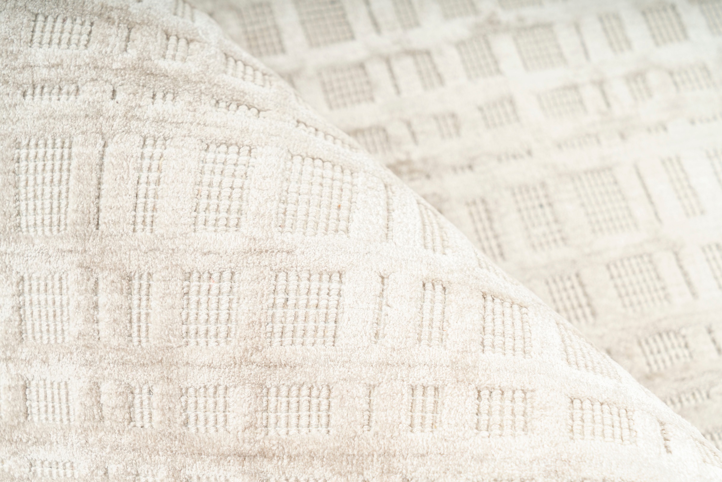 Padiro Teppich »Karma 125« rechteckig 8 mm Höhe Handgewebter Teppich mit 3D-Design, weiche Haptik, pflegeleicht