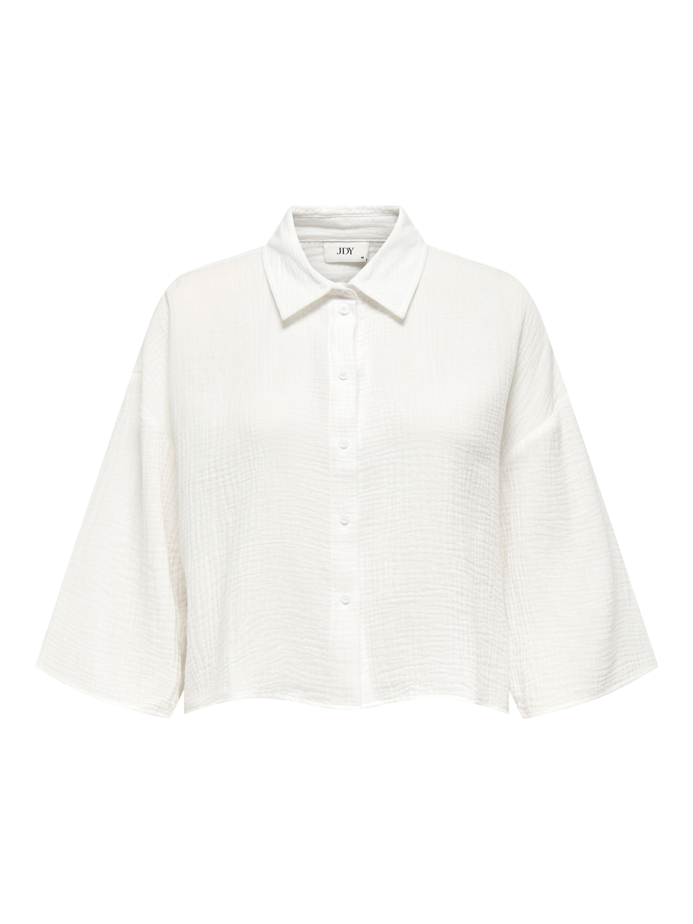 JDY Hemdbluse »JDYTHEIS LIFE 3/4 CROP SHIRT WVN NOOS« Baumwolle, regular fit