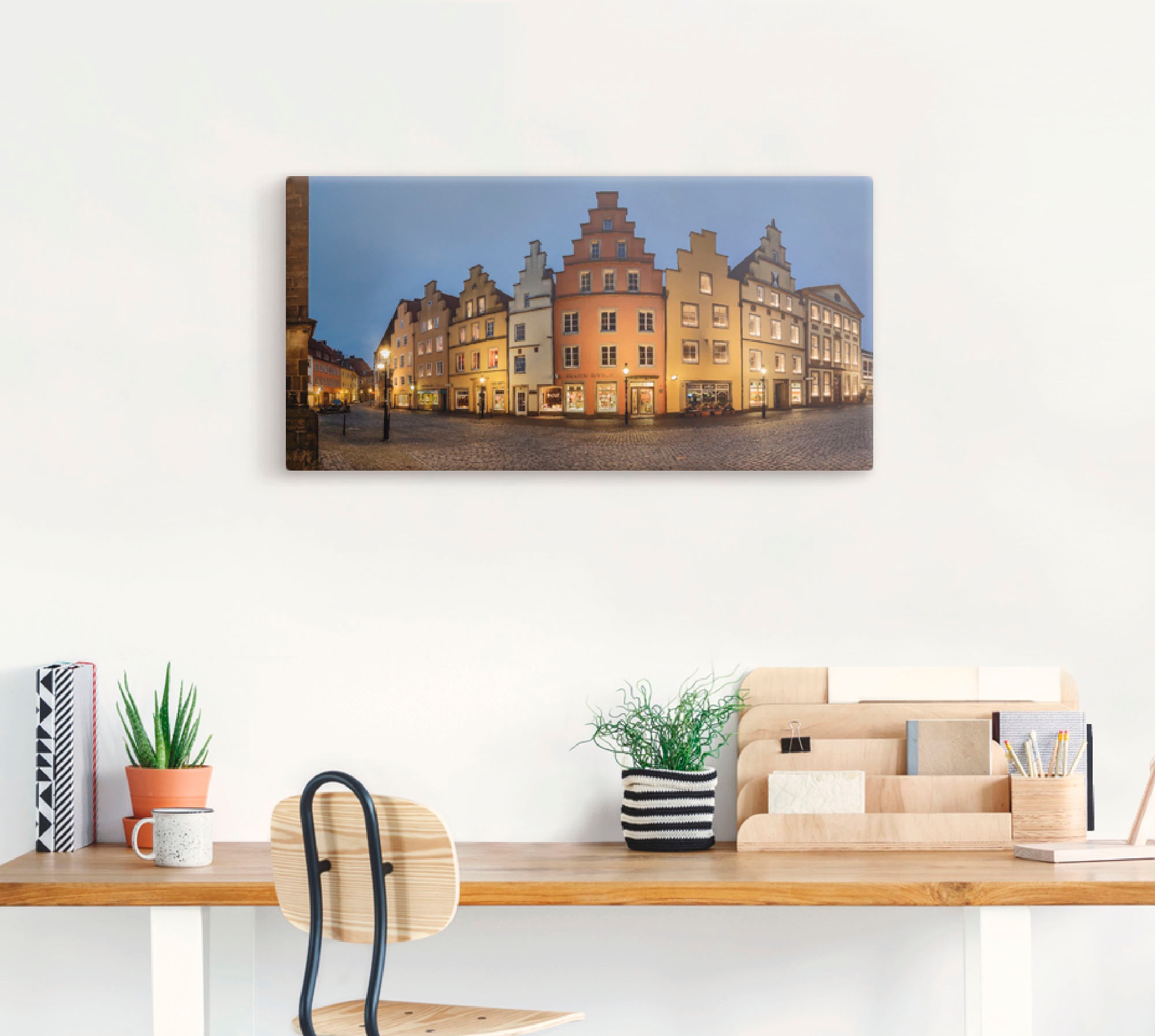 Artland Leinwandbild »Altstadt Osnabrück« Deutschland 1 Stk. tlg. auf Keilr günstig online kaufen