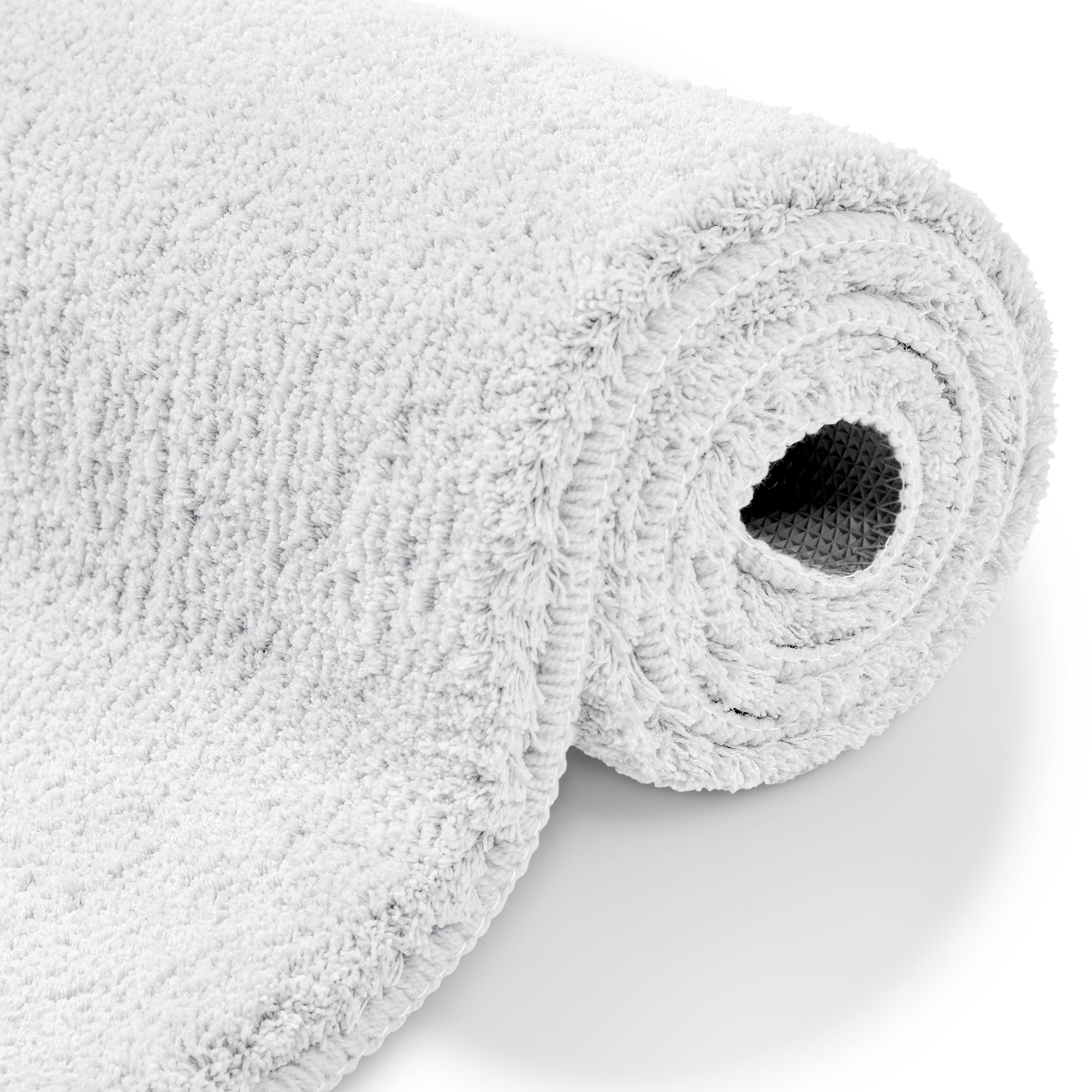 my home Badematte »Neele«, rutschhemmend beschichtet, schnell trocknend, Badteppich, getuftet, modern, Uni, antirutsch, flauschig, hochflor