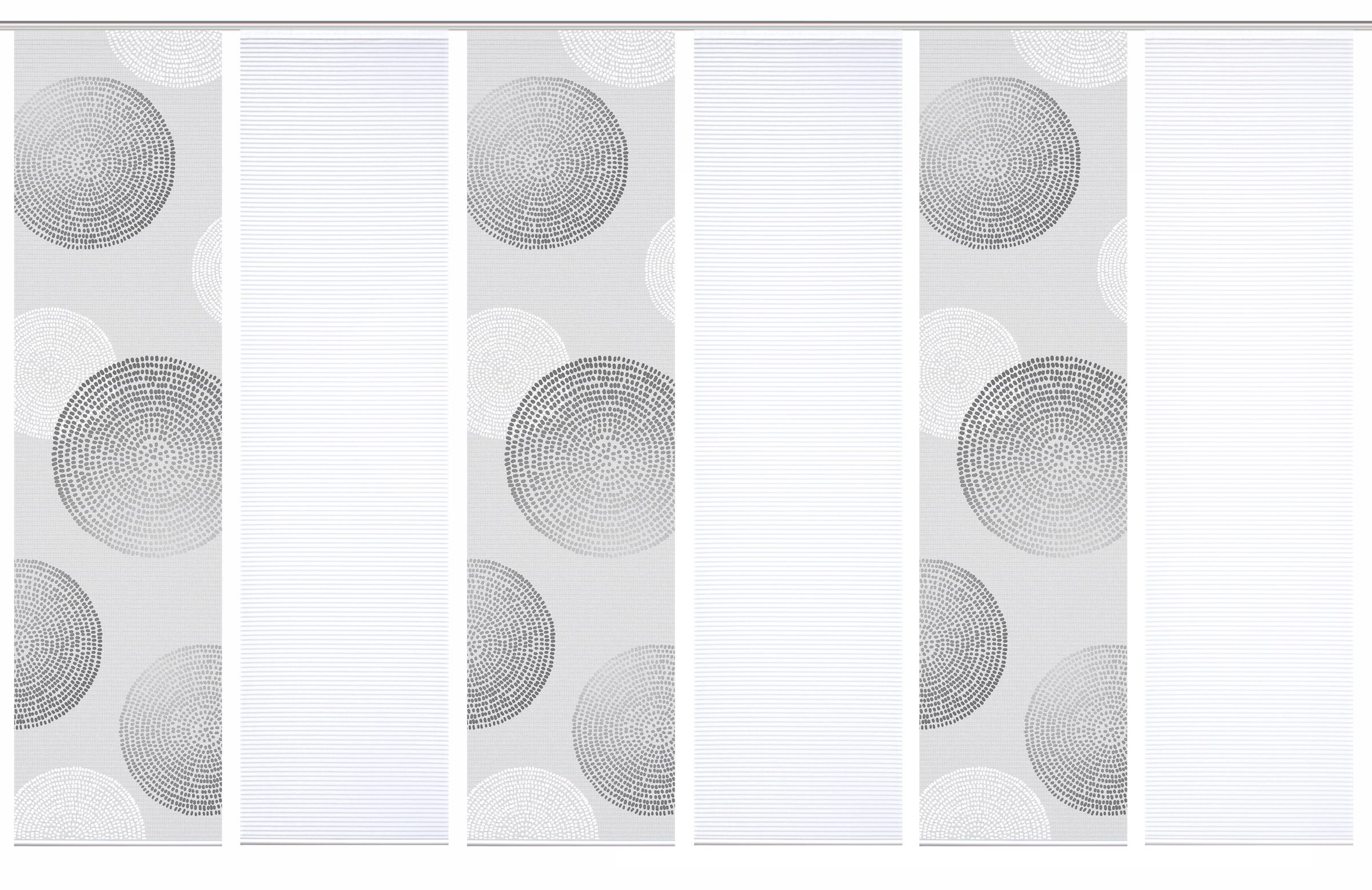 HOME in green Schiebegardine »GINNO« Paneelwagen 6 Stk. tlg. SET DIGITALDRUCK,BAMBUSOPTIK RECYCELT