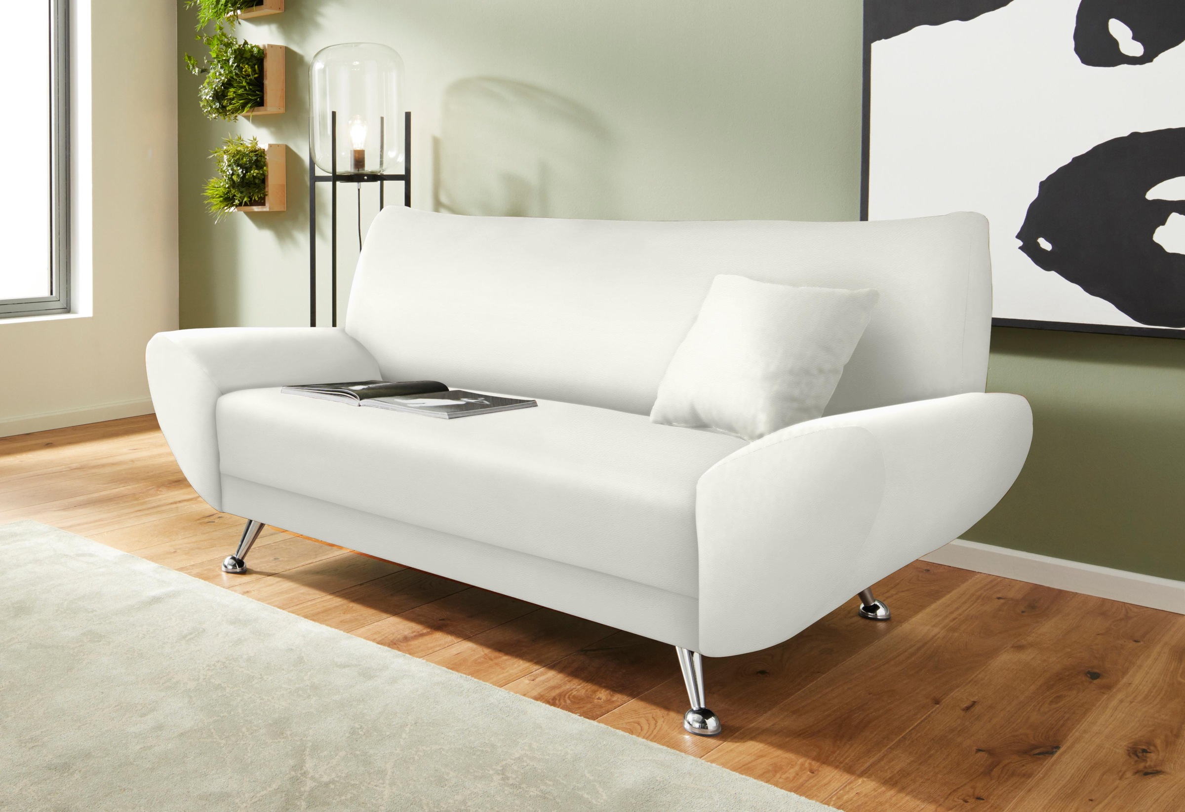 INOSIGN 2-Sitzer "Saltare, elegant und komfortabel, toller Designfuß" günstig online kaufen