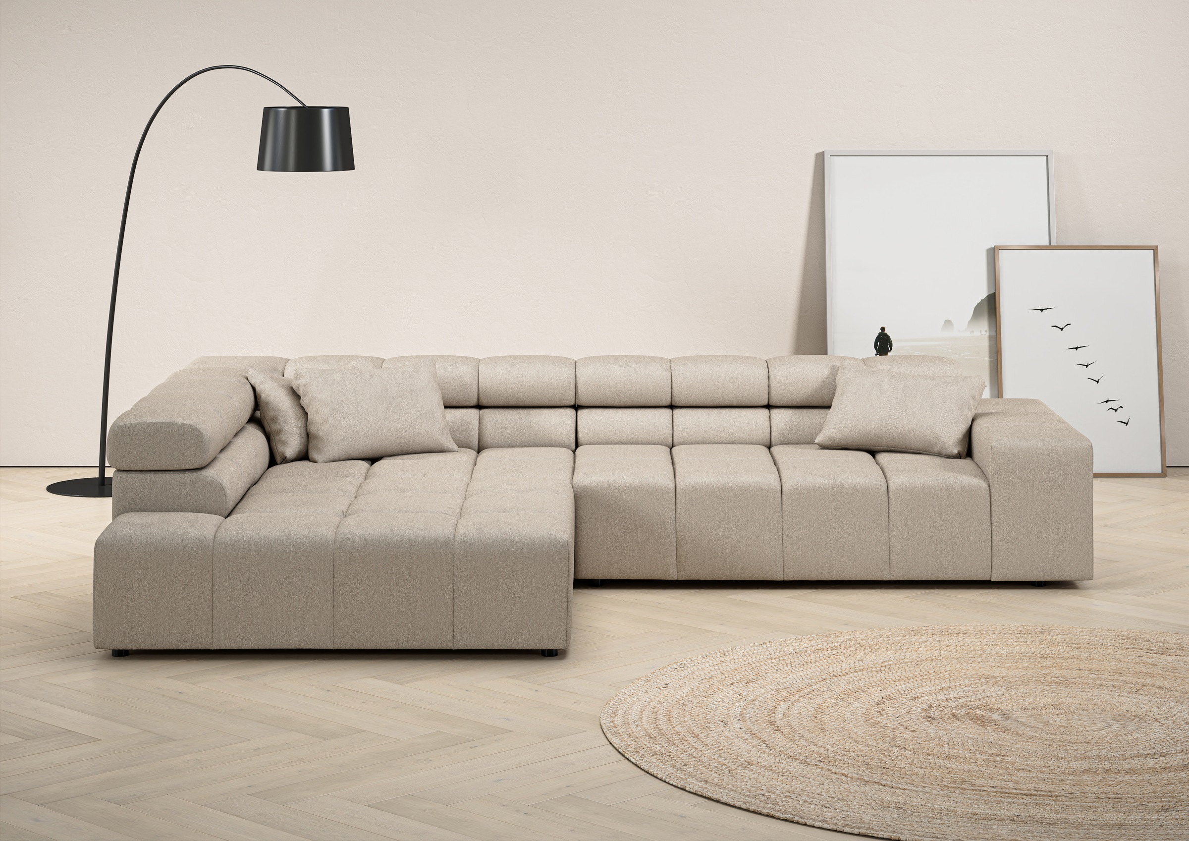 INOSIGN Ecksofa "Ancona incl. Kopfteilverstellung, OTTOs Choice, Breite 319 günstig online kaufen