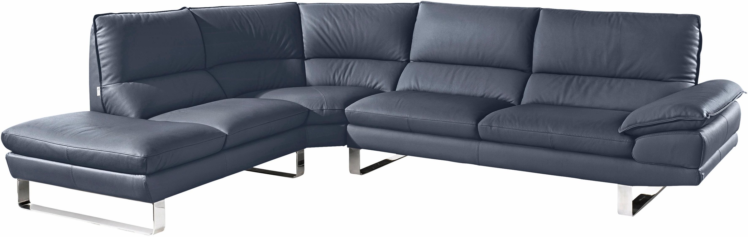 CALIA ITALIA Ecksofa »Dave, italienisches Designsofa mit erstklassigem Sitzkomfort, L-Form«, mit tollen Lederbezügen