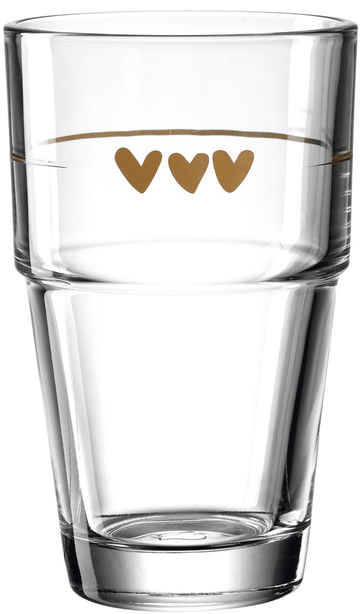 LEONARDO Latte-Macchiato-Glas »Gläser-Set SOLO, mit Herzmotiv«, (Set, 6 tlg günstig online kaufen