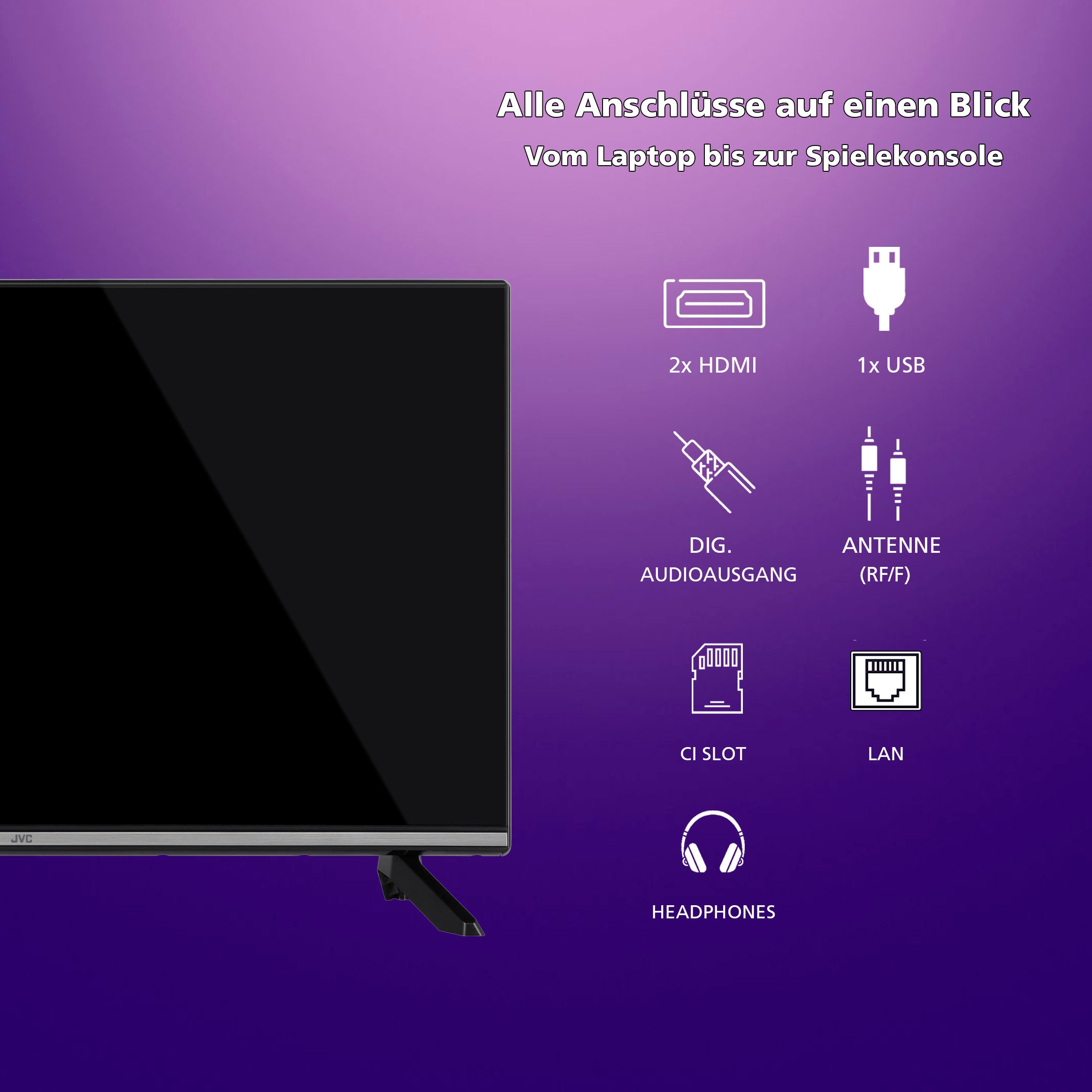 JVC LED-Fernseher »LT-32VH7555«, Smart-TV