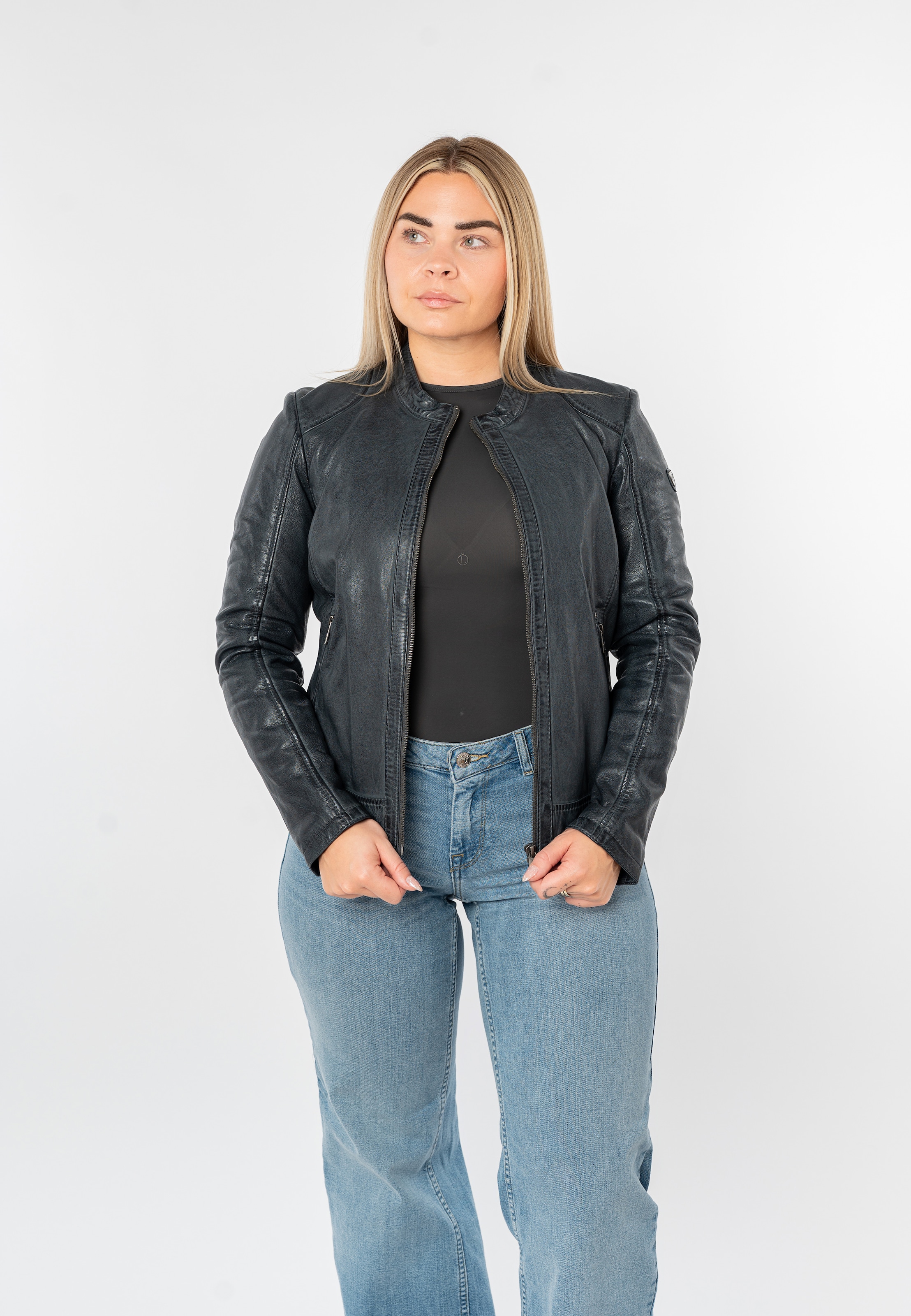 Mauritius Lederjacke »MWYouvie« mit Stehkragen