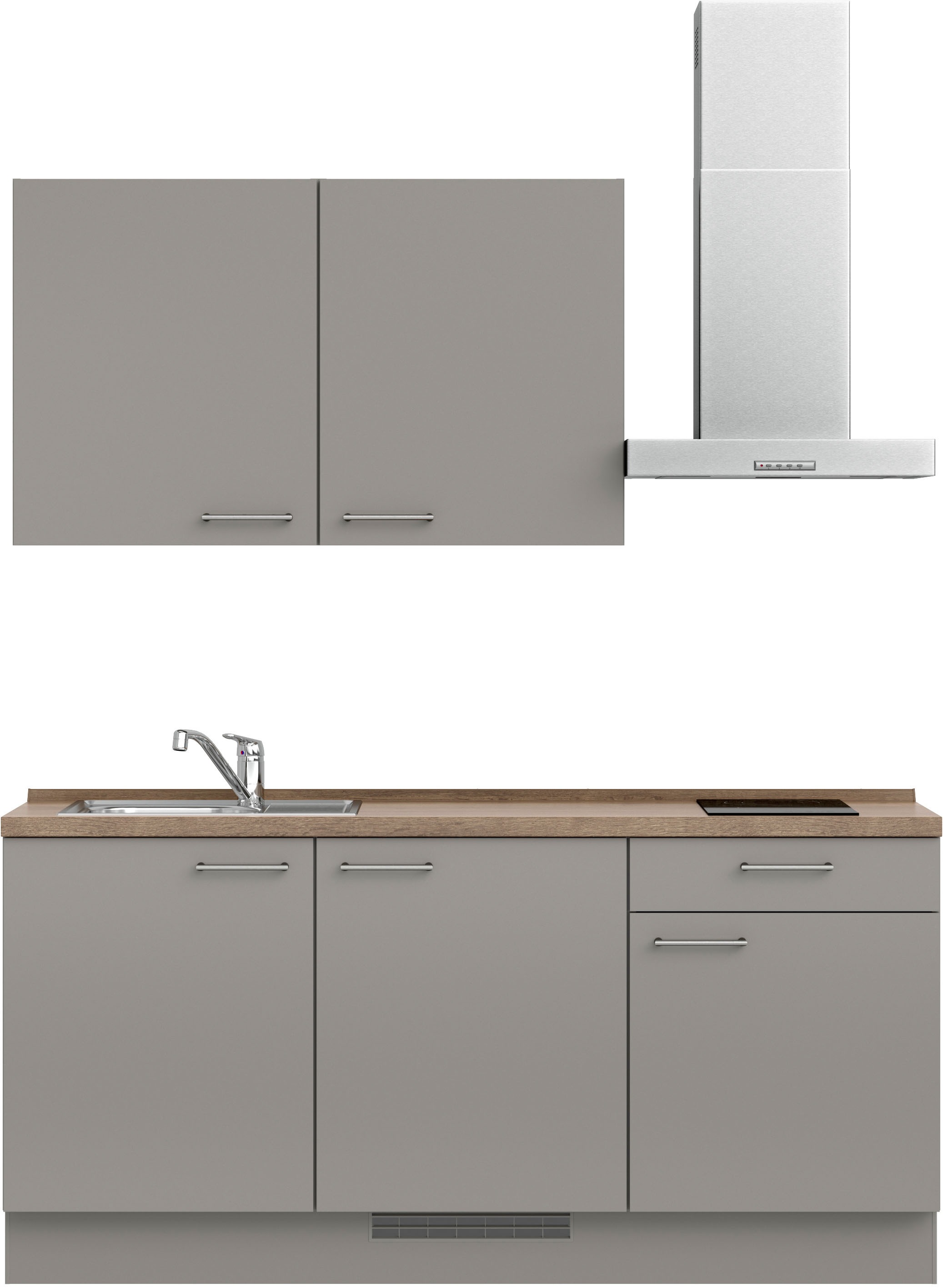 nobilia® Küchenzeile »"Laser I",Ausrichtung wählbar, Breite 180 cm« vormont günstig online kaufen