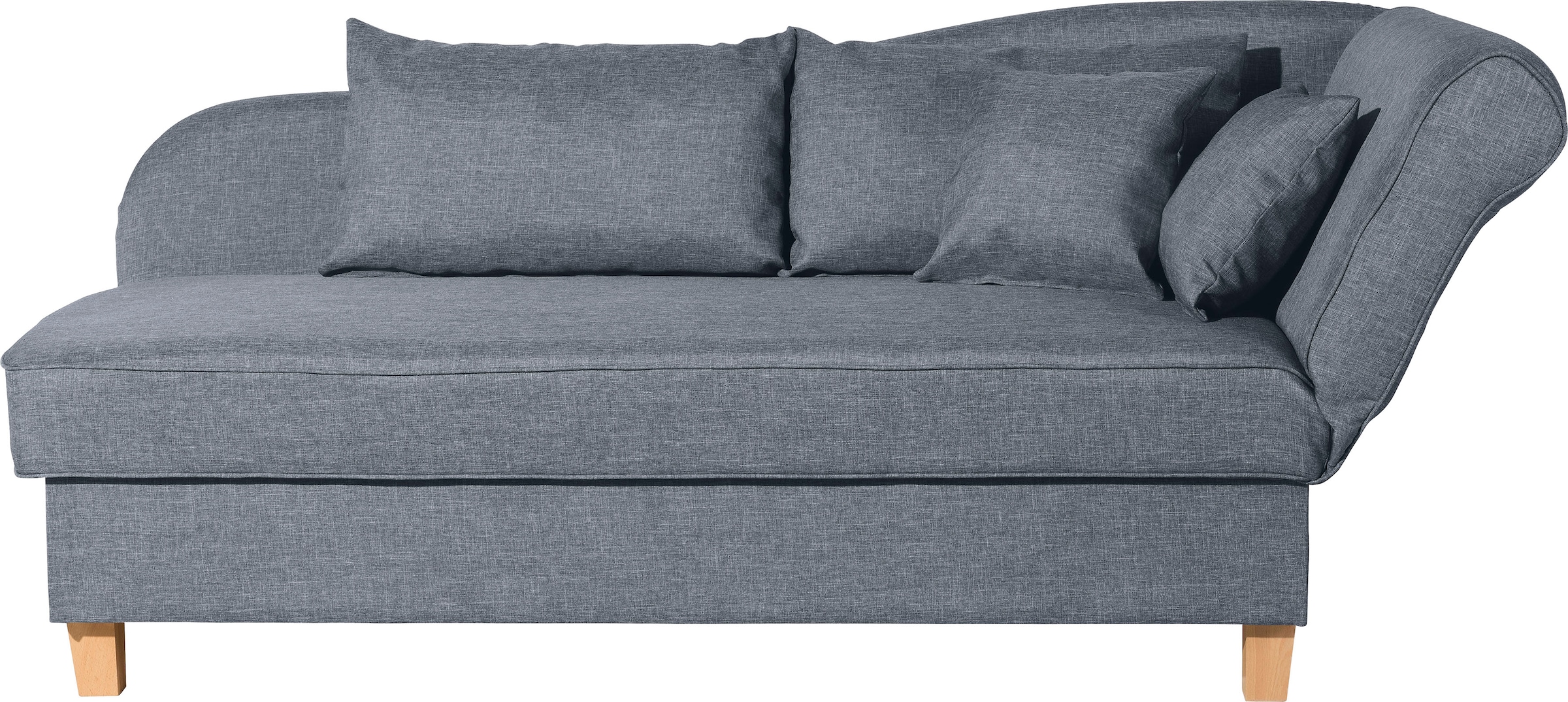 Max Winzer® Recamiere »Saturn mit verstellbarer Armlehne und Bettkasten, bequem zum Relaxen«, Armlehne links oder rechts, inkusive 4 Kissen