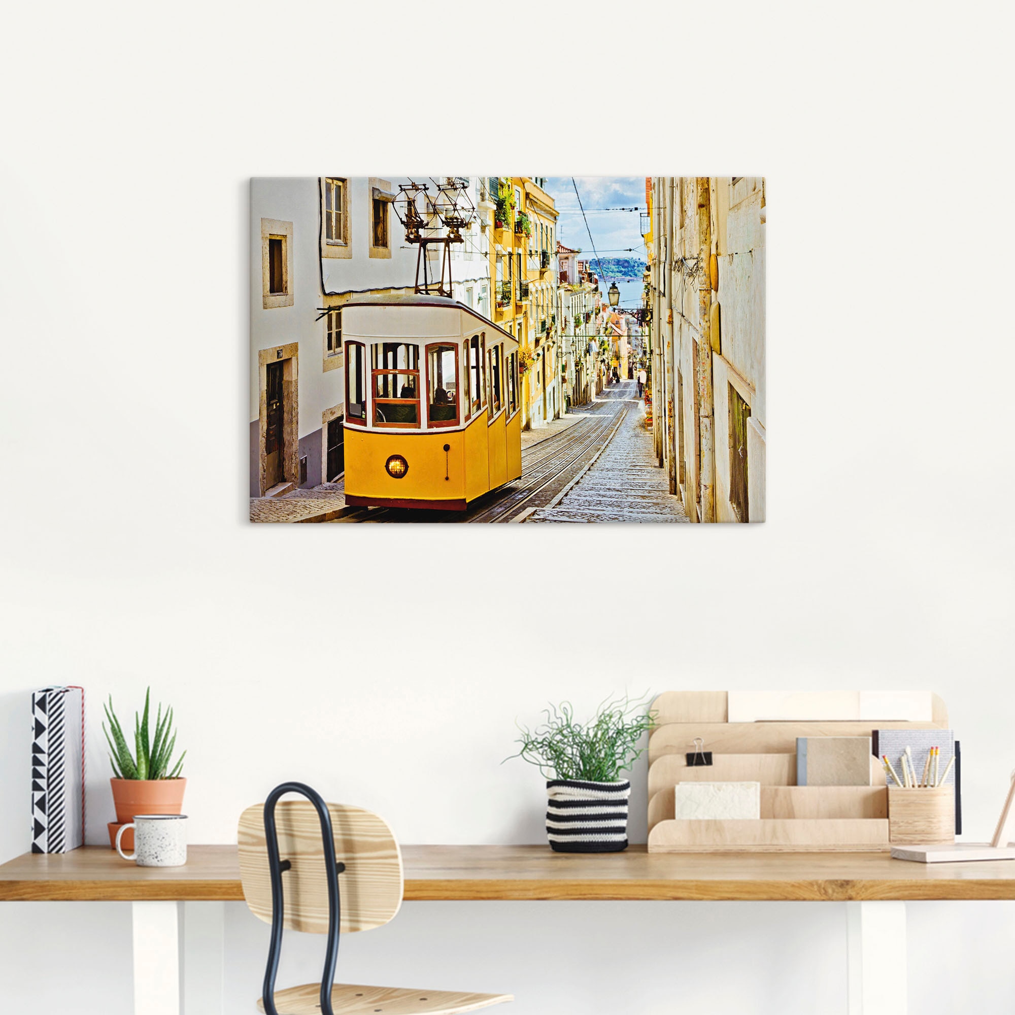 Artland Wandbild »Ascensor da Gloria in Lissabon«, Zugbilder, (1 St.), als günstig online kaufen