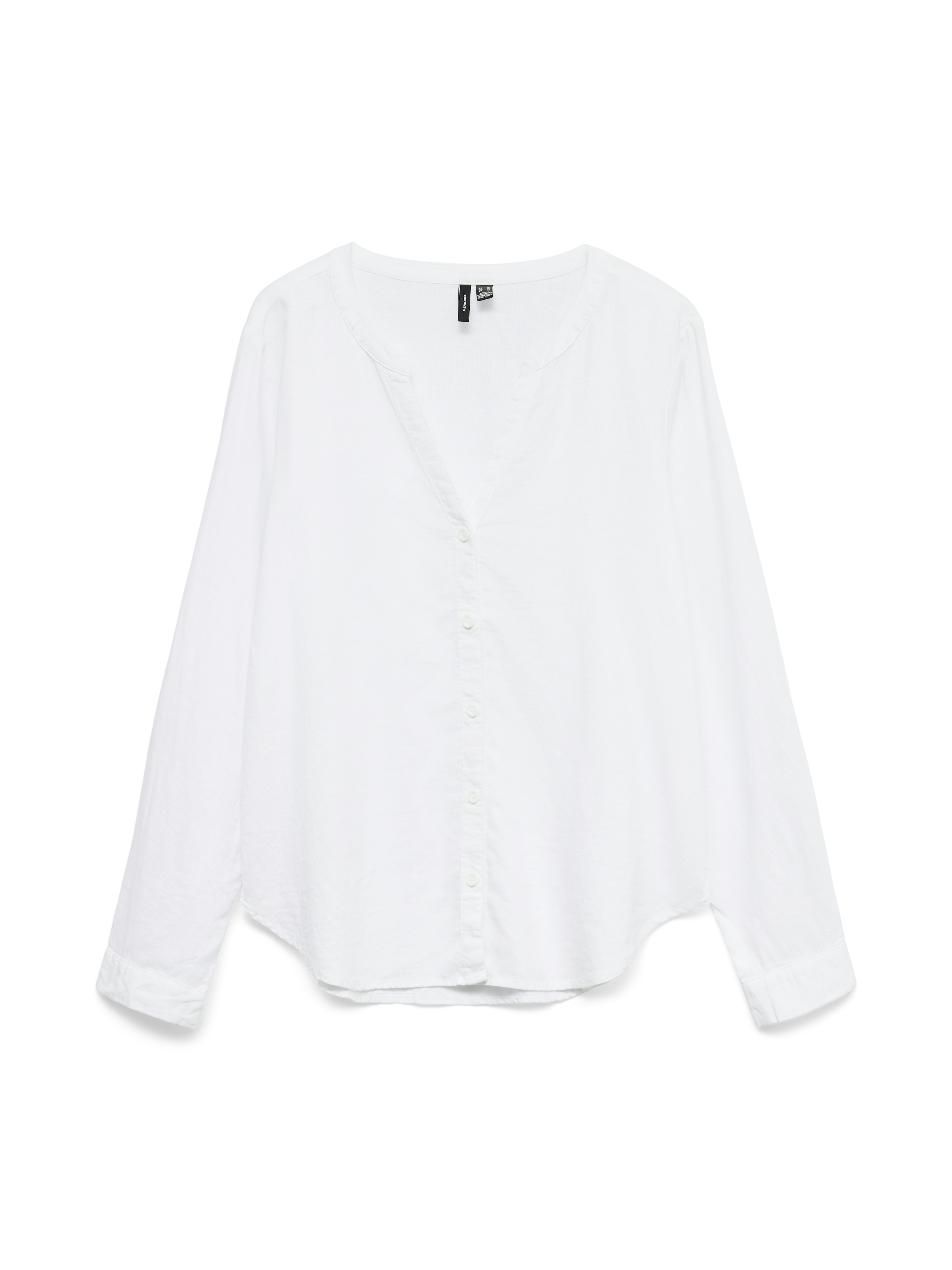 Vero Moda Langarmbluse »VMLINN LS V-NECK SHIRT WVN NOOS«