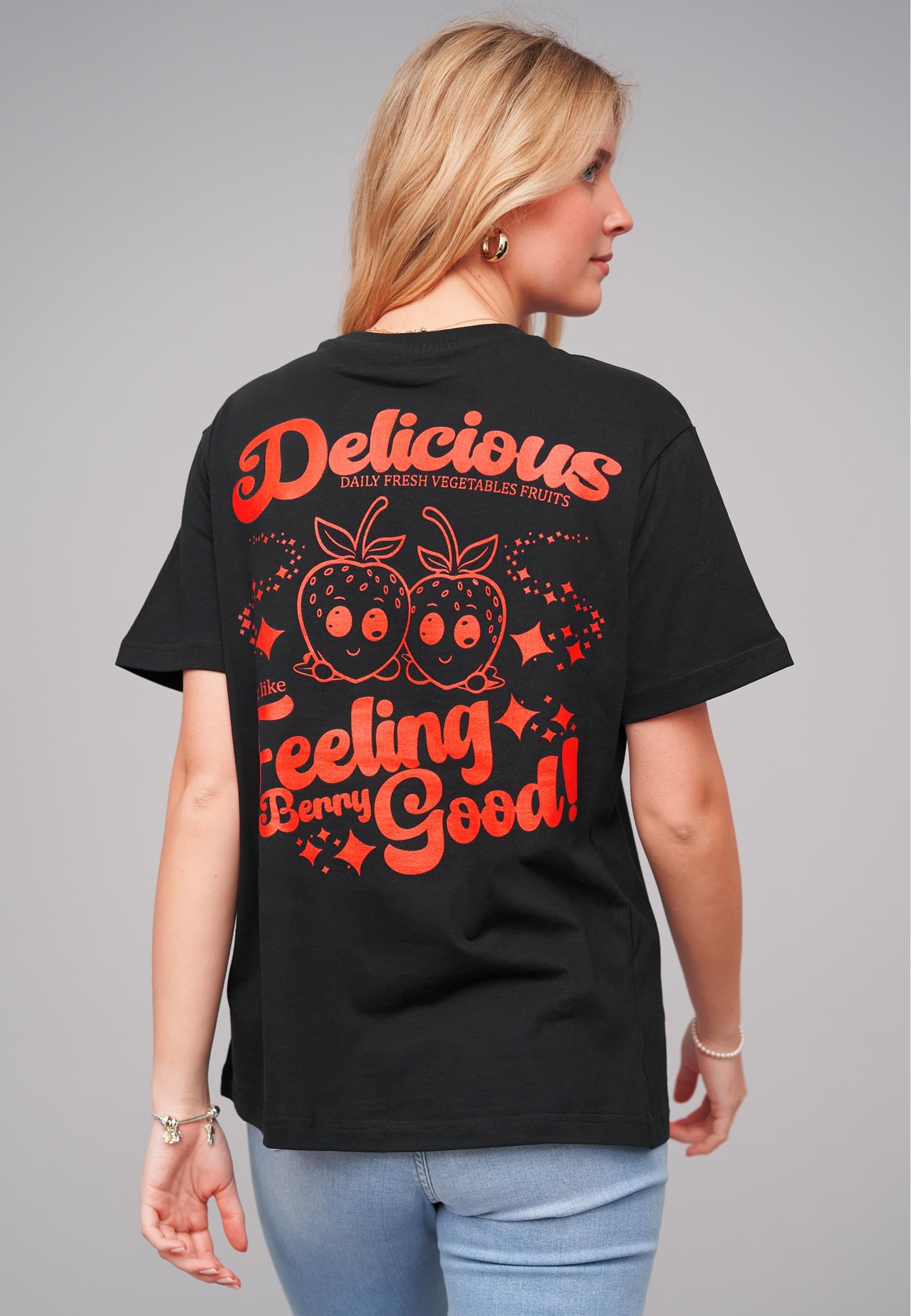 CLOUD 5IVE T-Shirt »CLOUD 5IVE Ladies 77 Delicious Black Tee« 1 Stk. tlg.