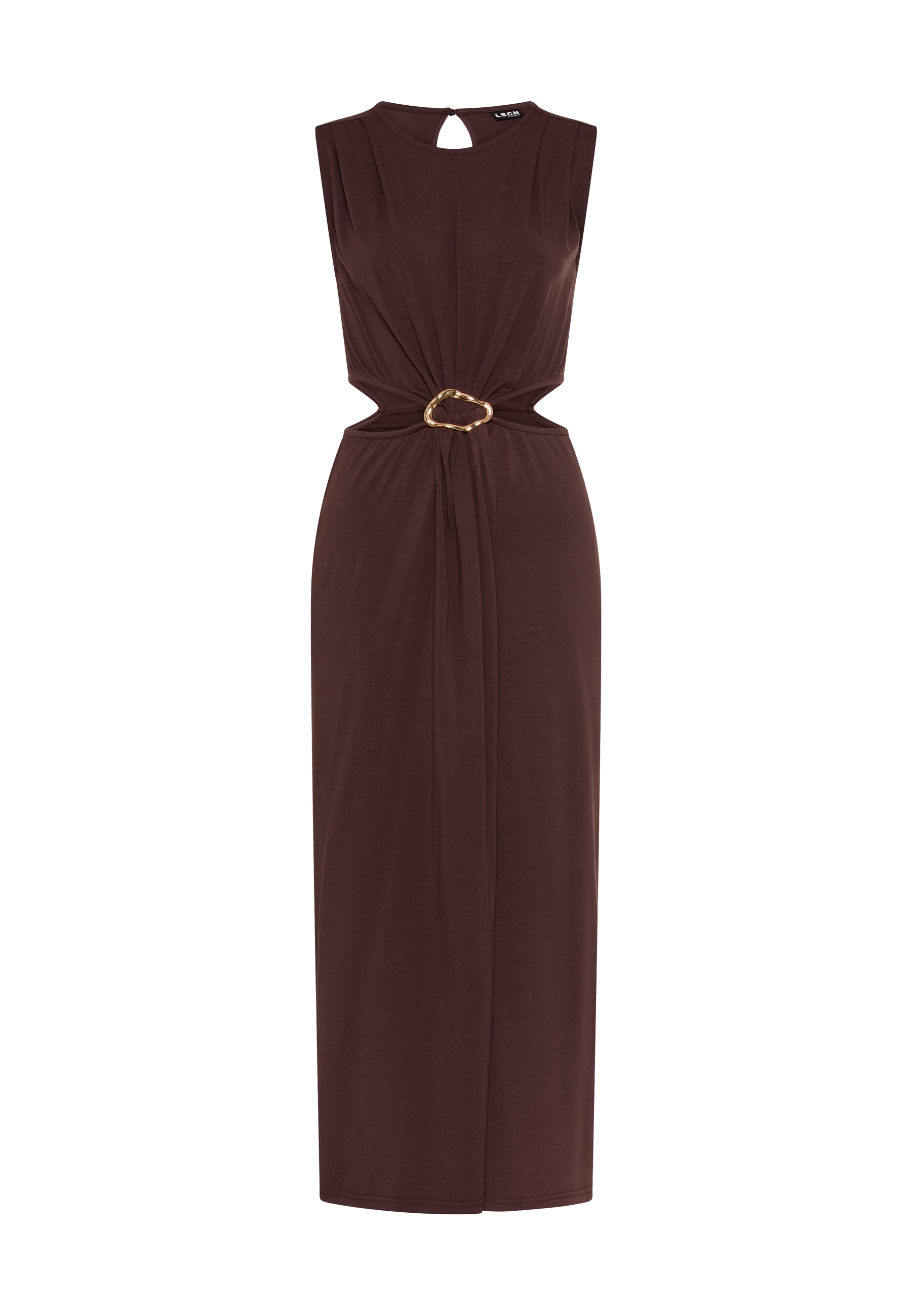LSCN by LASCANA Maxikleid Ohne Taschen mit modischen Cut-outs in der Taille
