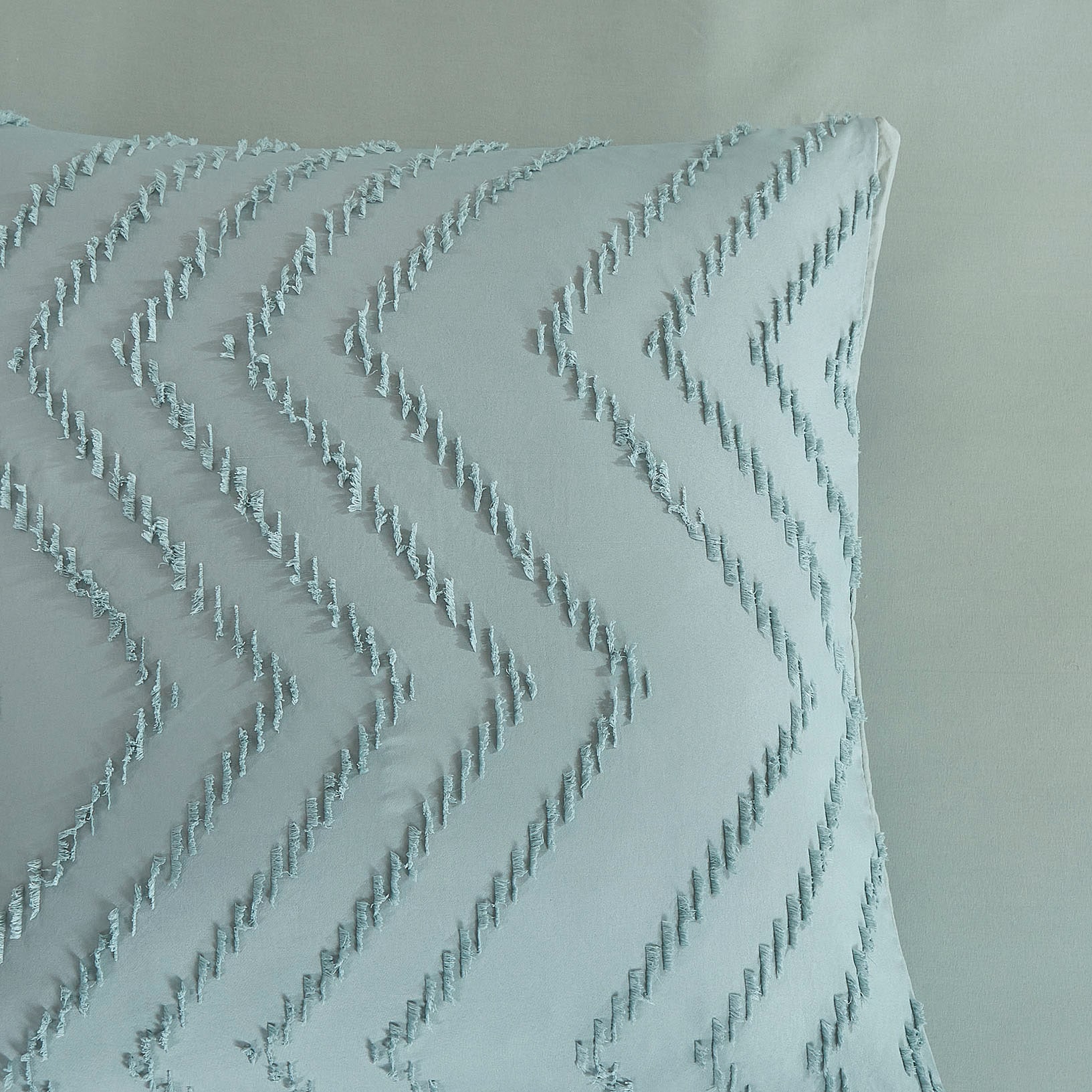 PURE luxury collection Bettwäsche »Zigzag«, Mikrofaser, 135x200, 2 Teilig, Pflegeleicht, Reißverschluss, Luxe, Uni