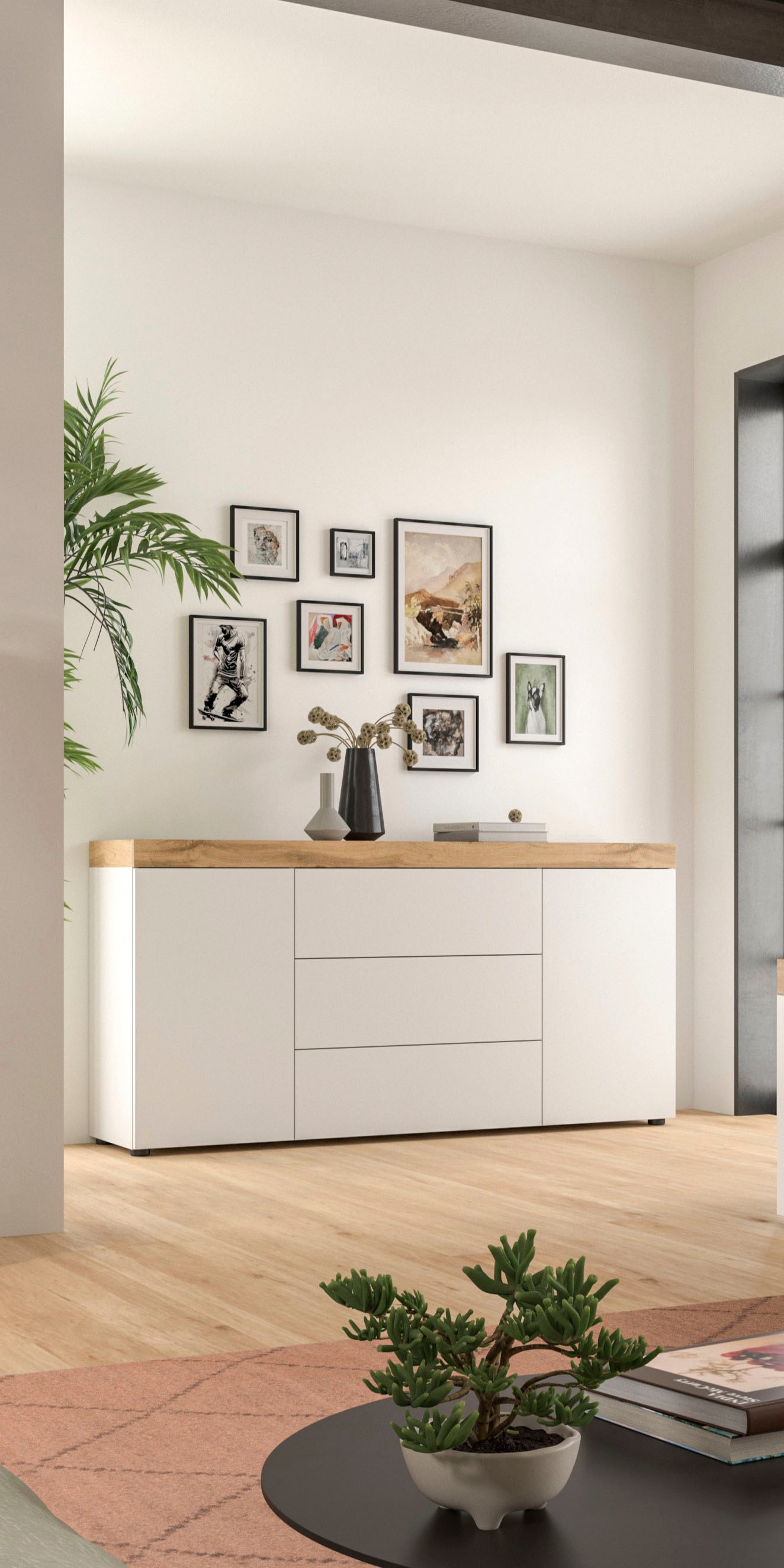 OTTO home Sideboard »MAMBO, Breite 160 cm, Höhe 80 cm« 1 Stk. tlg. Kommode, Anrichte, Wohnzimmer, Schlafzimmer