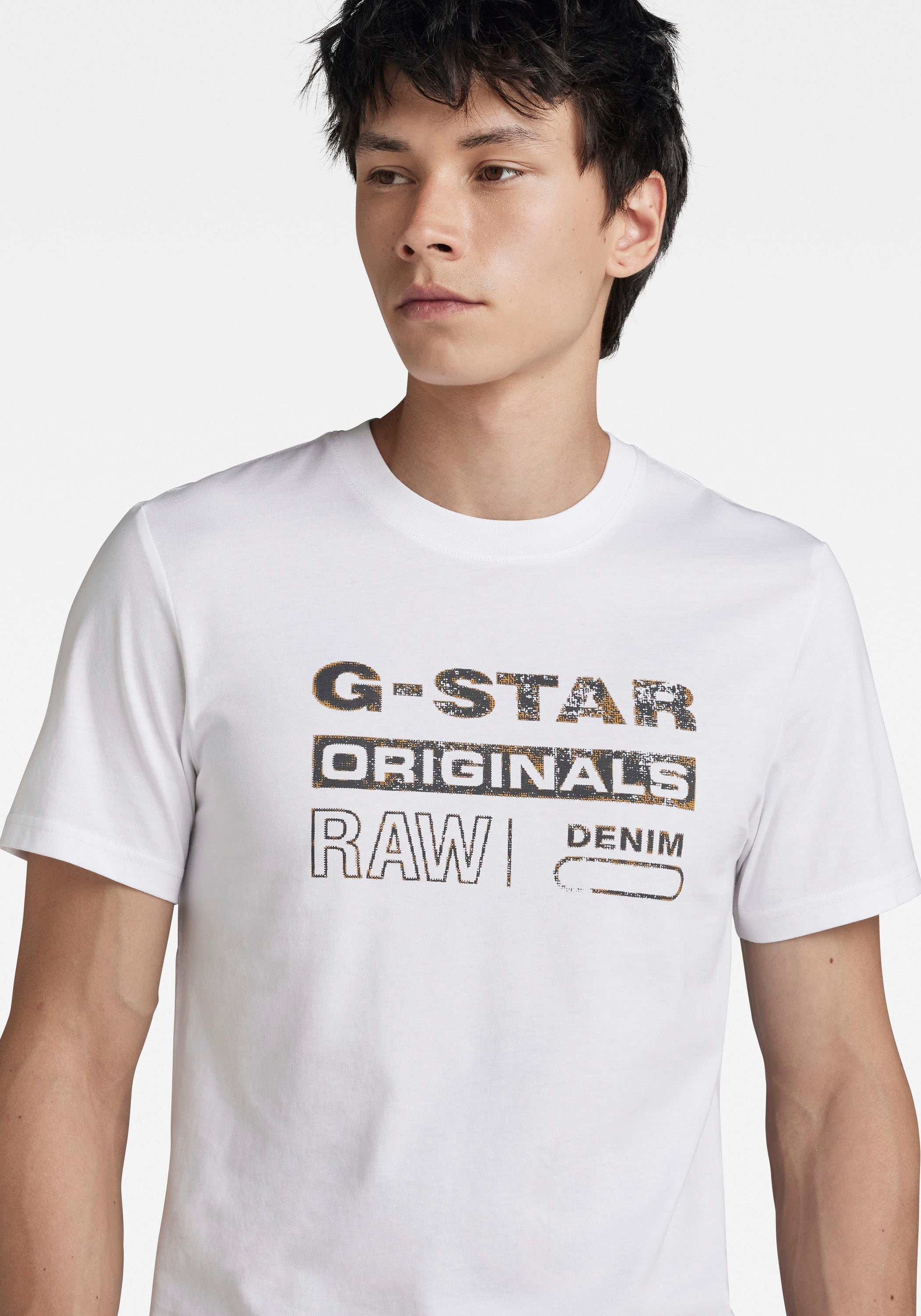 G-STAR T-Shirt »Distressed originals«