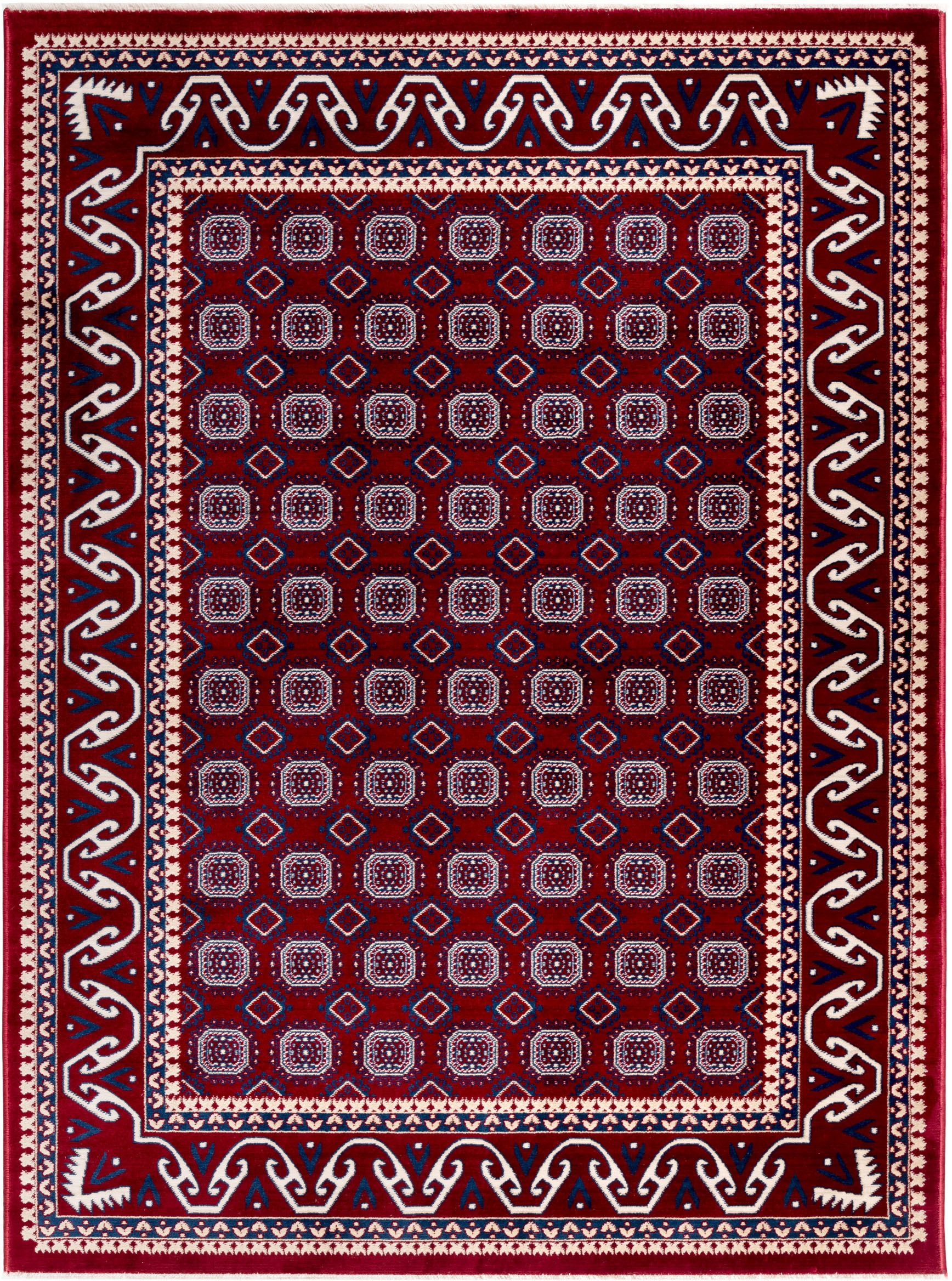 Sehrazat Teppich »Ornament 1358«, rechteckig, 10 mm Höhe, Kurzflor, Orient Ornament Optik, edler Glanz, weicher Flor