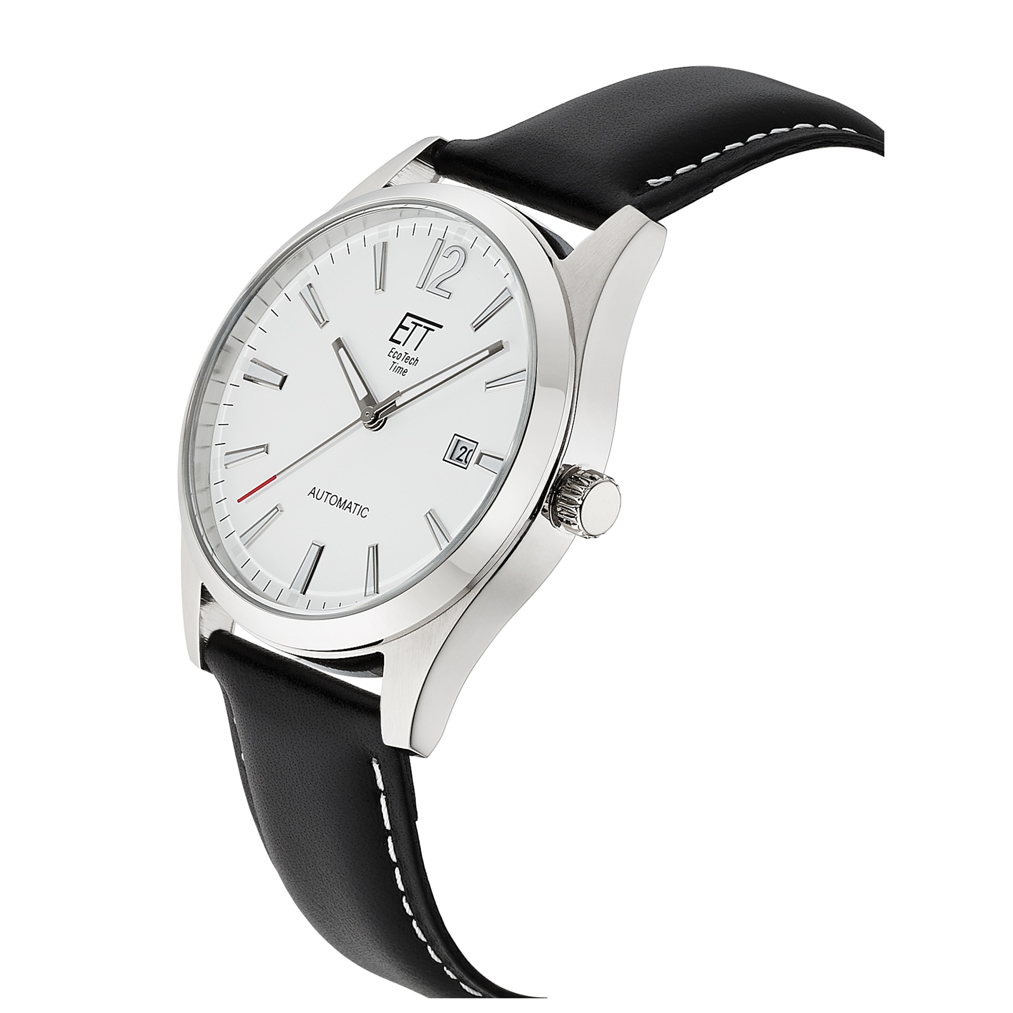 ETT Automatikuhr »Motion Drive« Armbanduhr, Herrenuhr, Mechanische Uhr, Lederarmband, analog, Tag