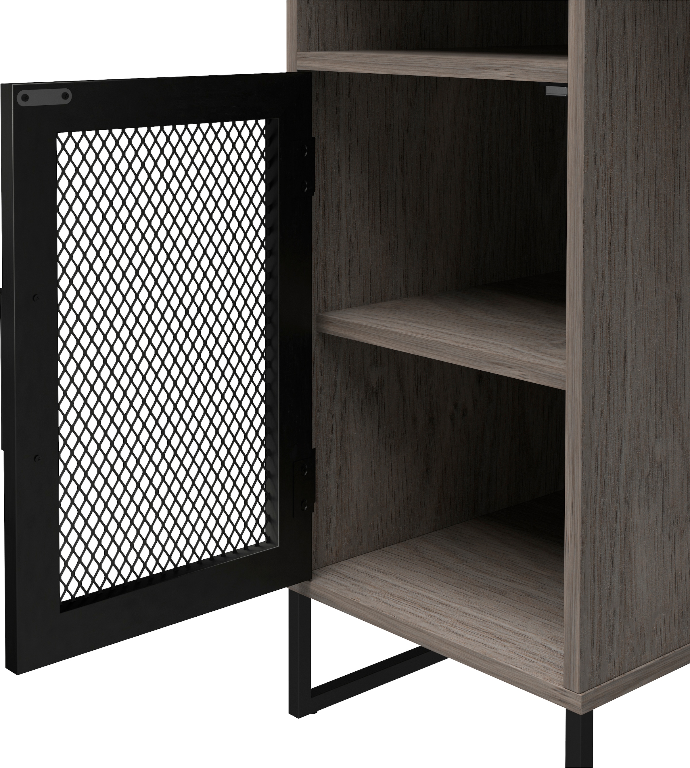 Dorel Home Schreibtisch »Purdue«, (1 St.), Tür mit Magnetverschluß, Gestell aus Metall, Höhe 76,5 cm