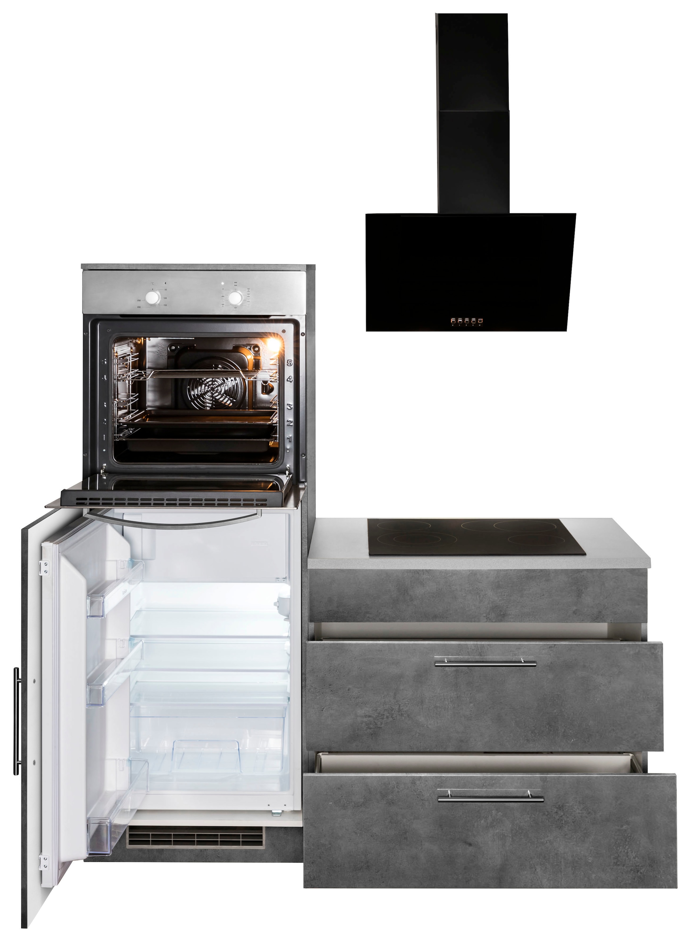 wiho Küchen Winkelküche Stellbreite im »Cali«, ohne jetzt E-Geräte, 220 210 x cm %Sale