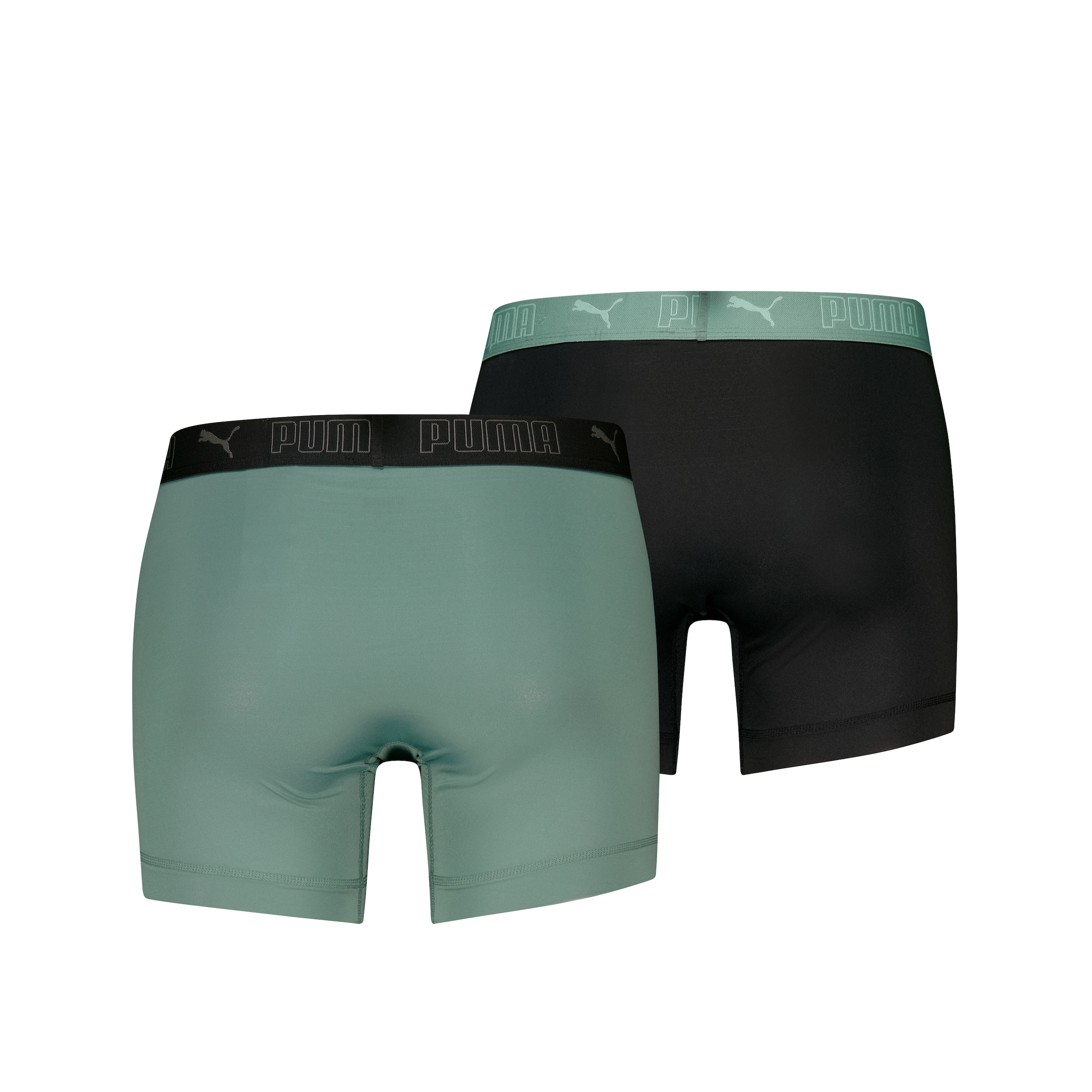 PUMA Boxershorts »PUMA MEN SPORT MICROFIBER BOXERS 2P«, (Packung, 2er Pack), mit Logo-Bund