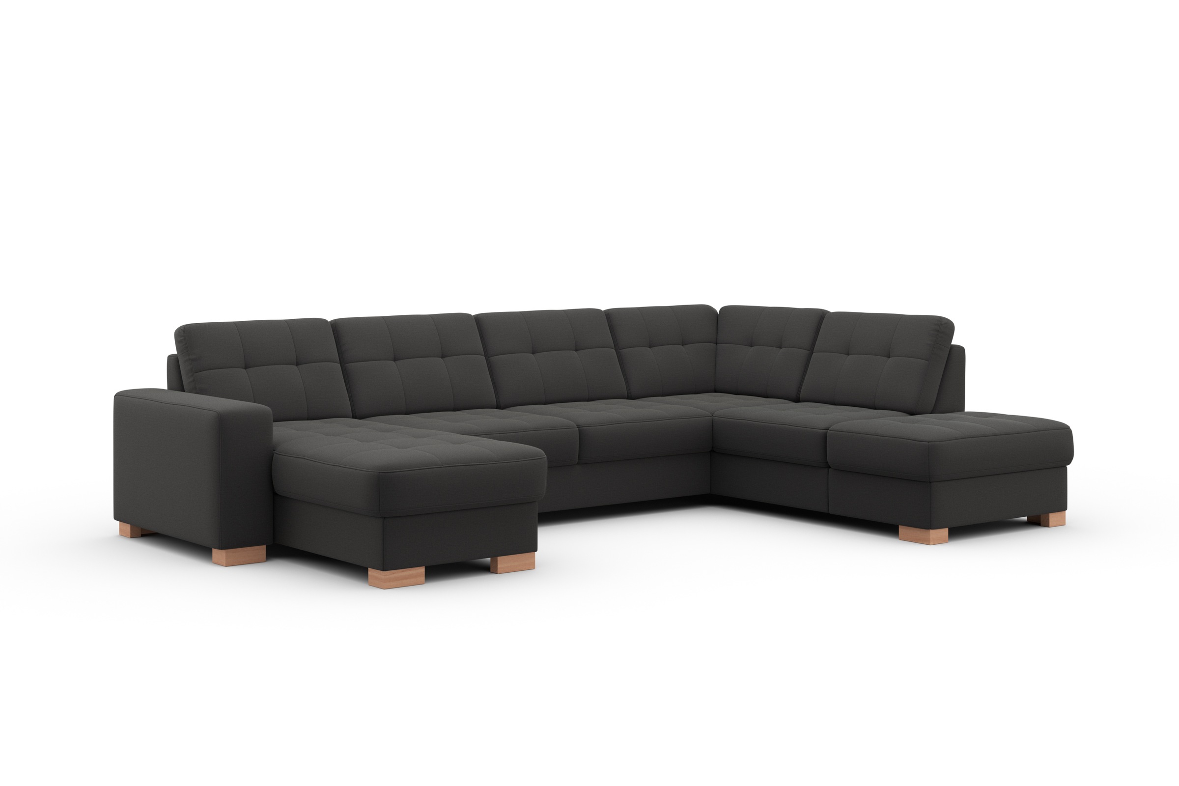 sit&more Wohnlandschaft »Quincy U-Form«, wahlweise mit Bettfunktion und Bettkasten