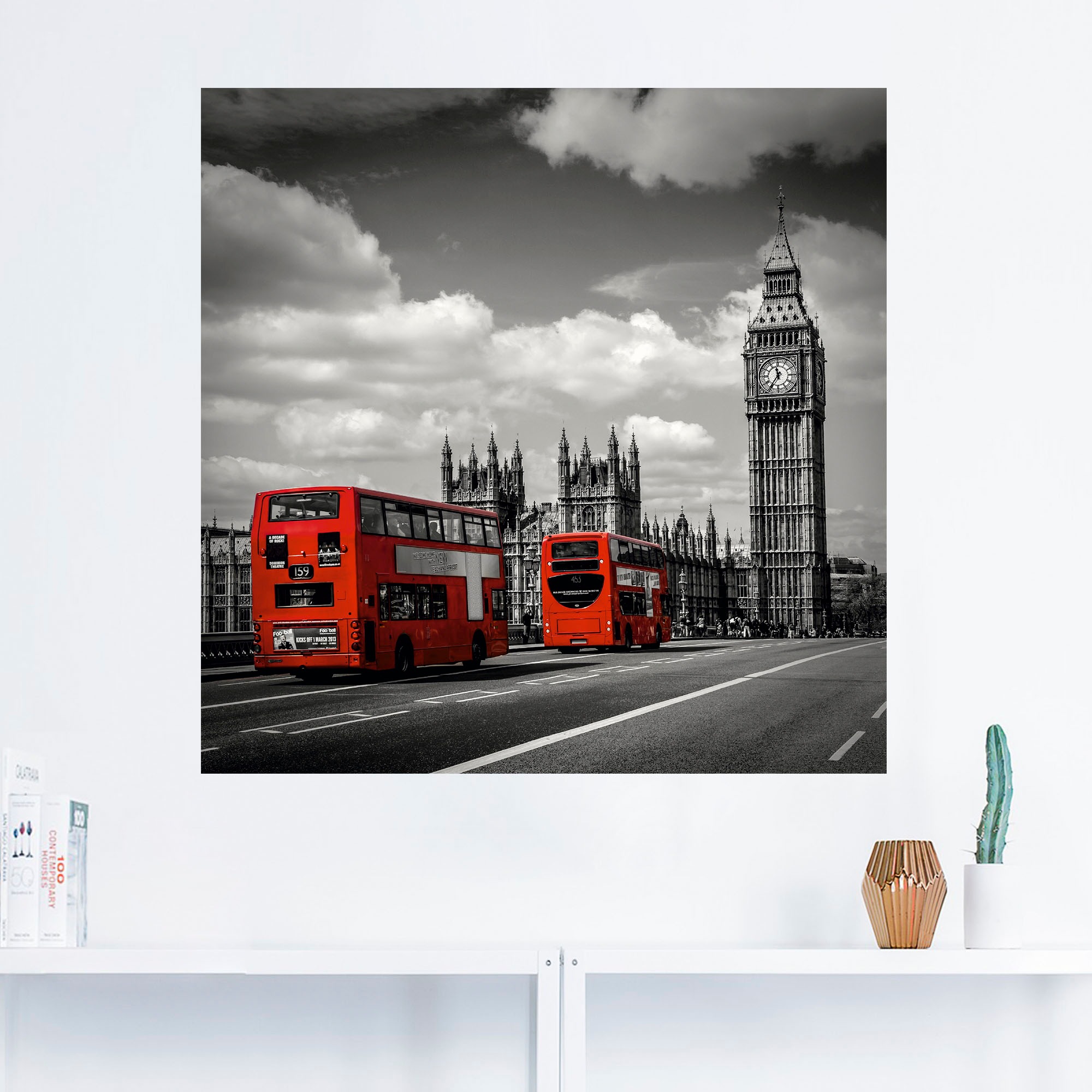 Artland Wandbild »Typisch London«, London, (1 St.), als Leinwandbild, Poster, Wandaufkleber in verschied. Größen