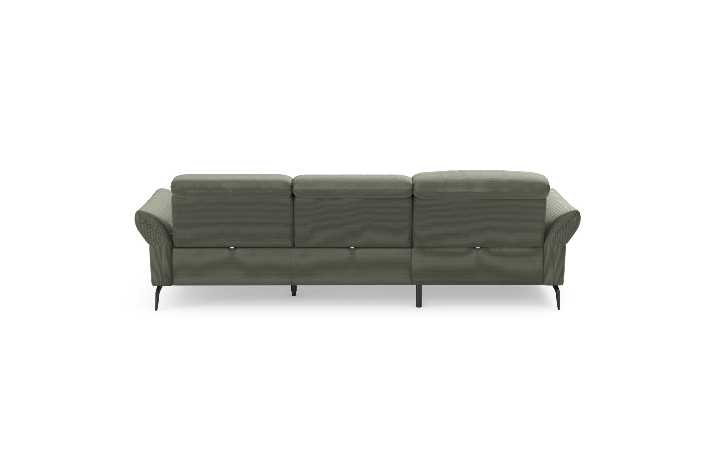 INOSIGN Ecksofa »Coco L-Form«, Sitztiefen-, Arm- und Kopfteilverstellung, Cord-Bezug, Fußhöhe 15 cm