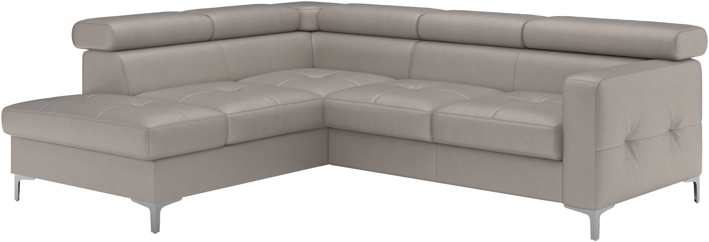 COTTA Ecksofa »Sammy L-Form«, mit Kopfteilverstellung, wahlweise mit Bettfunktion & Bettkasten