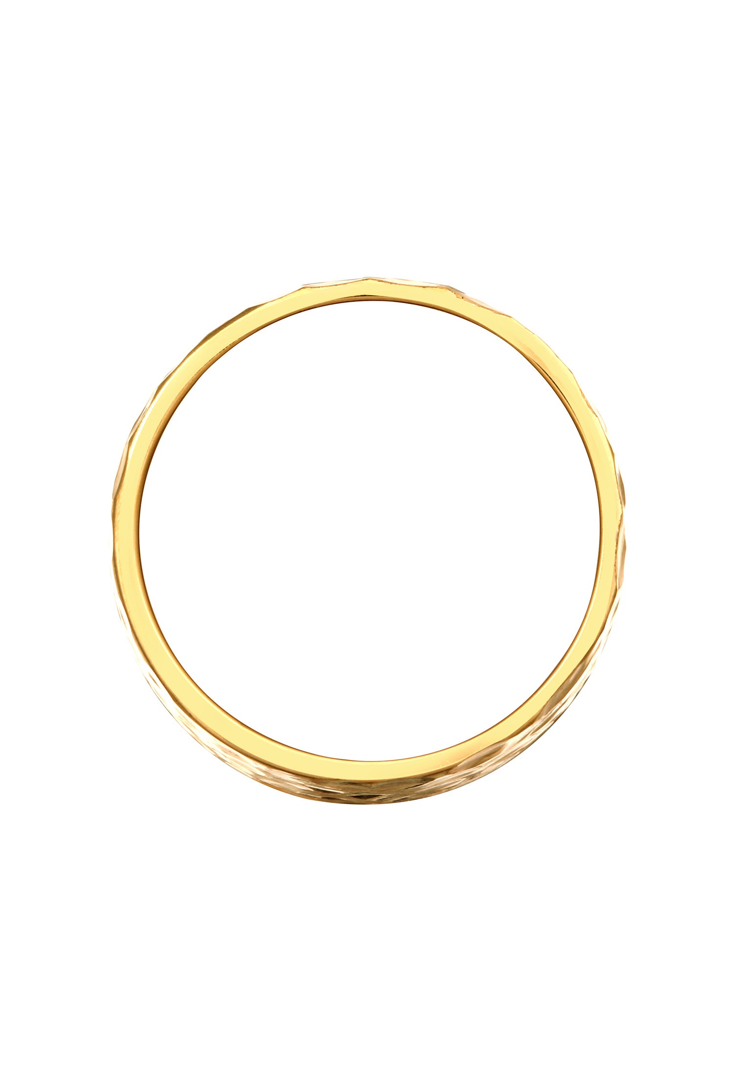 Elli Fingerring »Breit Bandring Gehämmert Matt 925er Silber«