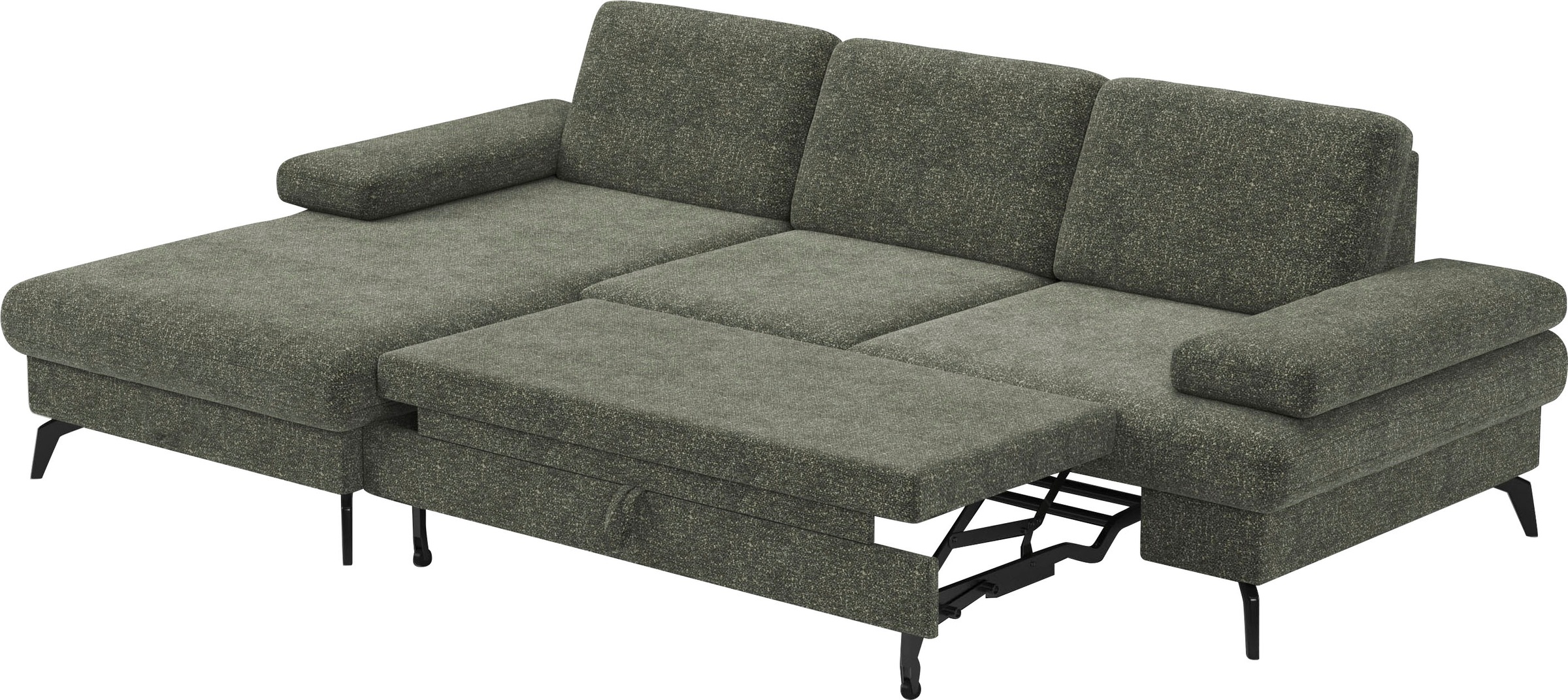 sit&more Ecksofa »Morris L-Form, inkl. Sitztiefenverstellung«, wahlweise mit Armteilverstellung, Bettfunktion & Bettkasten
