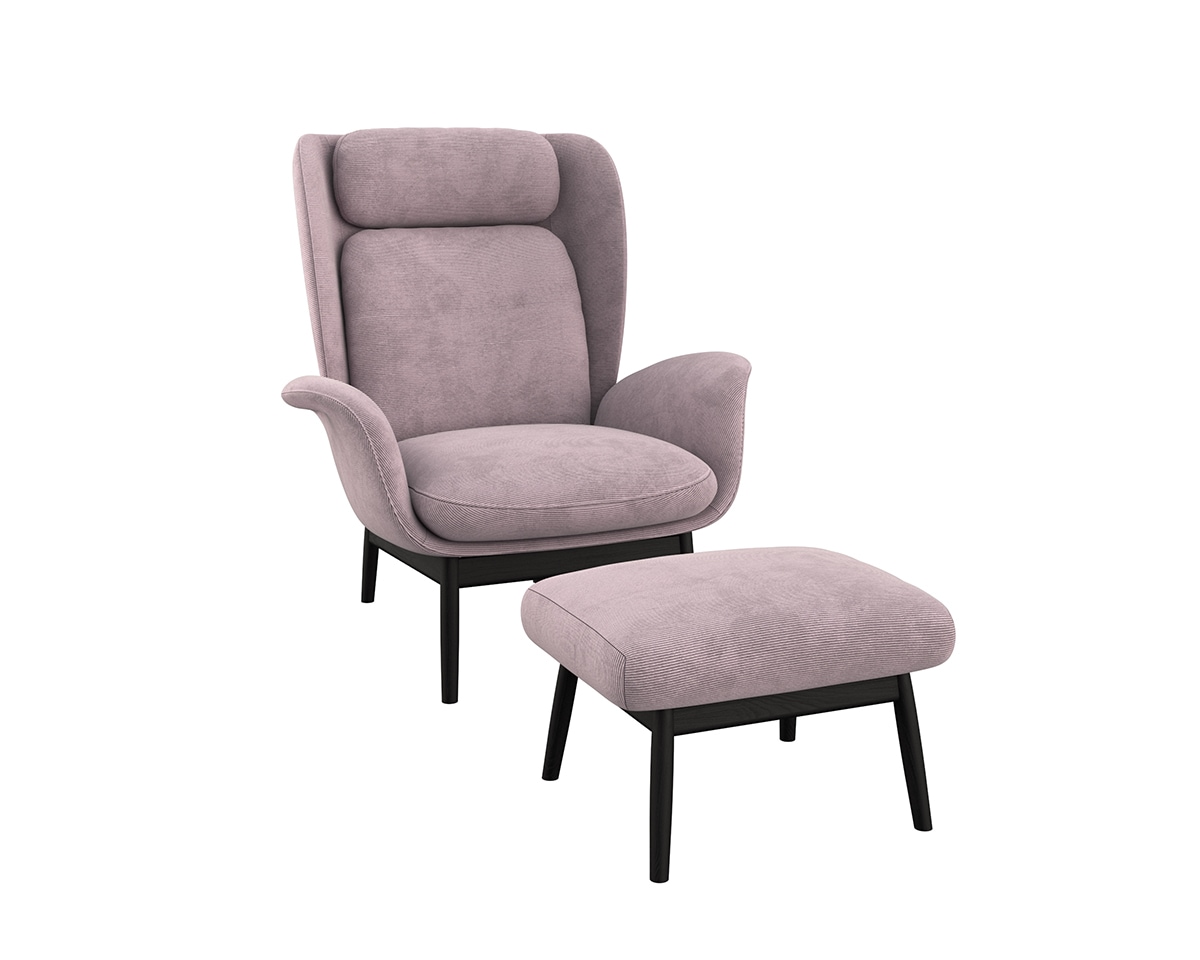 FLEXLUX Ohrensessel »Padova Scandic Design Sessel, erstklassiger Sitz- und günstig online kaufen