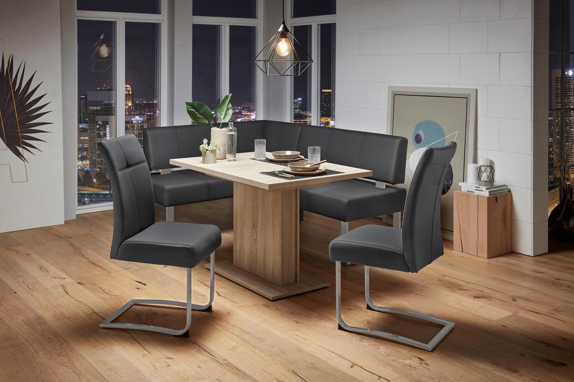 Home affaire Eckbank »Rab« in 2 Breiten (180 oder 200 cm), Bezug in verschiedenen Qualitäten