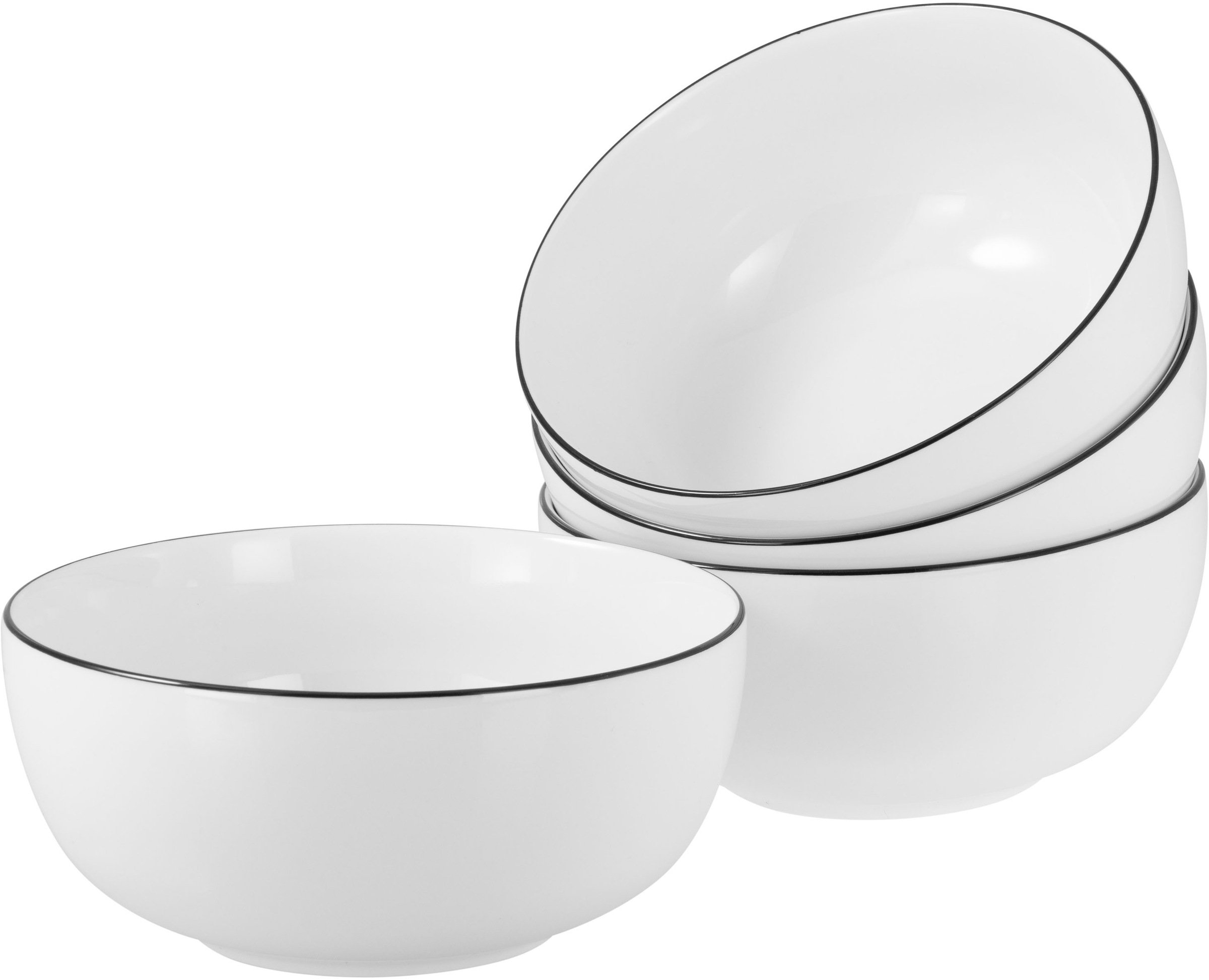CreaTable Schale »Allround Black Line, Buddha Bowl 16 cm 4-tlg« 4 Stk. aus günstig online kaufen