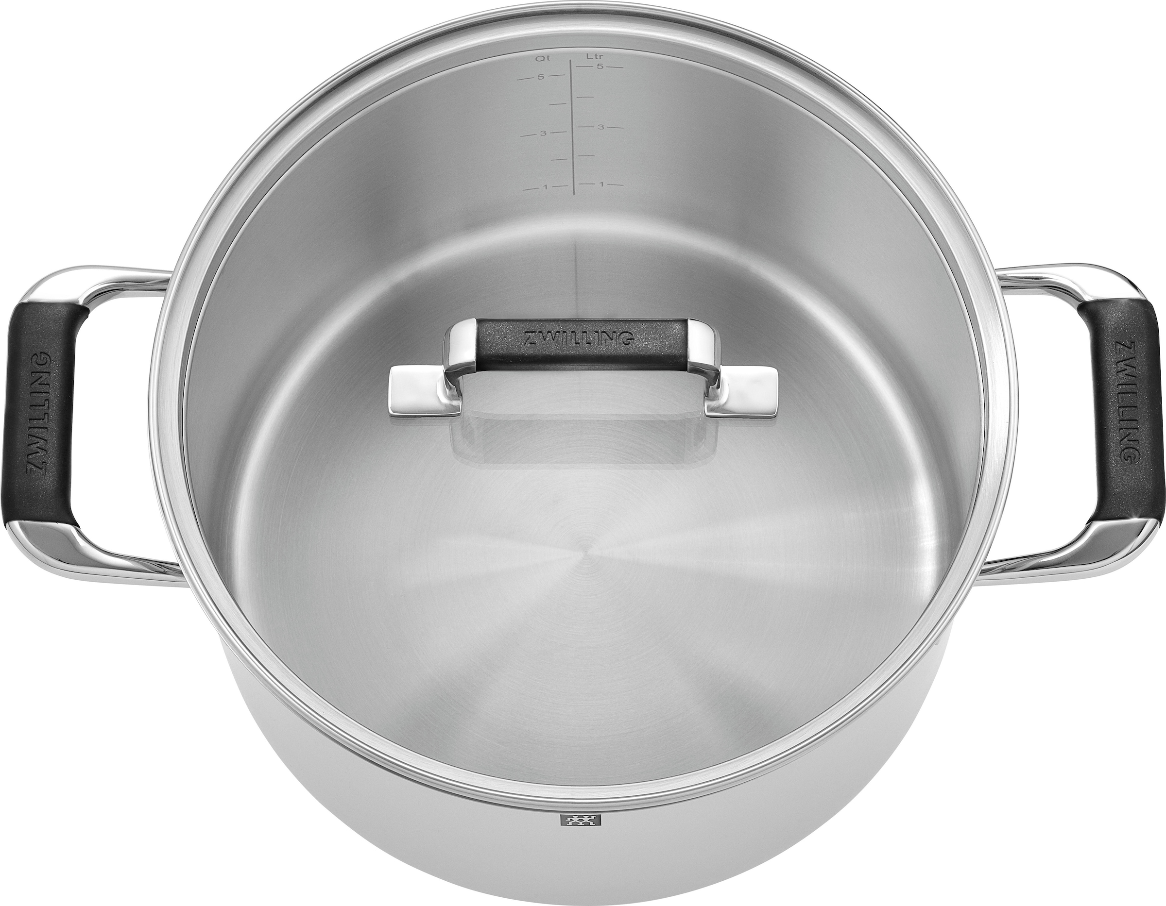 Zwilling Topf-Set »Poletto«, Edelstahl, (Set, 5 tlg.), 18/10 Edelstahl, Rostfrei, Silber, 5-tlg., Induktion