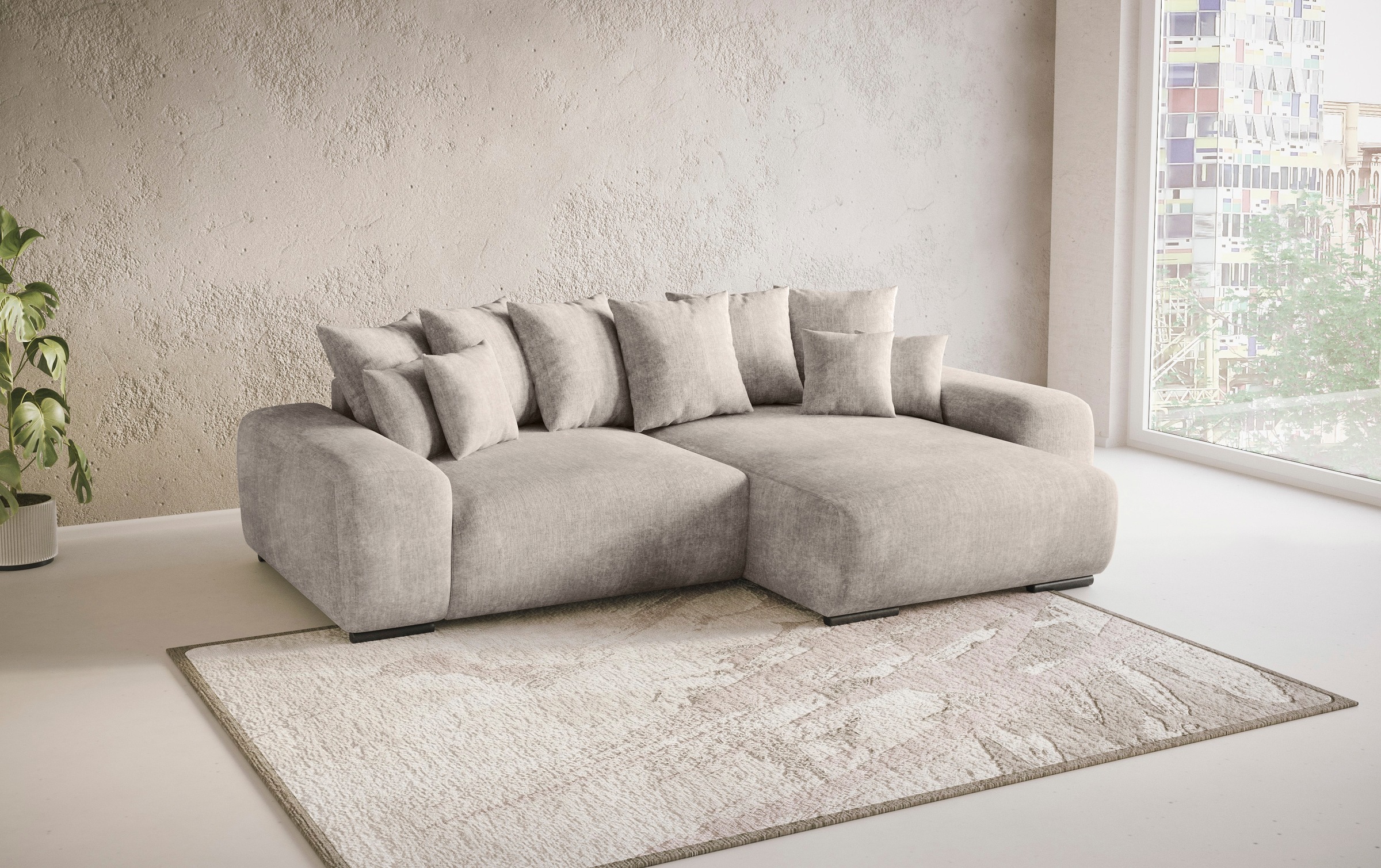 Mr. Couch Polsterecke »Sundance, L-Form«, Dauerschläfer mit Bett, Bettkaste günstig online kaufen