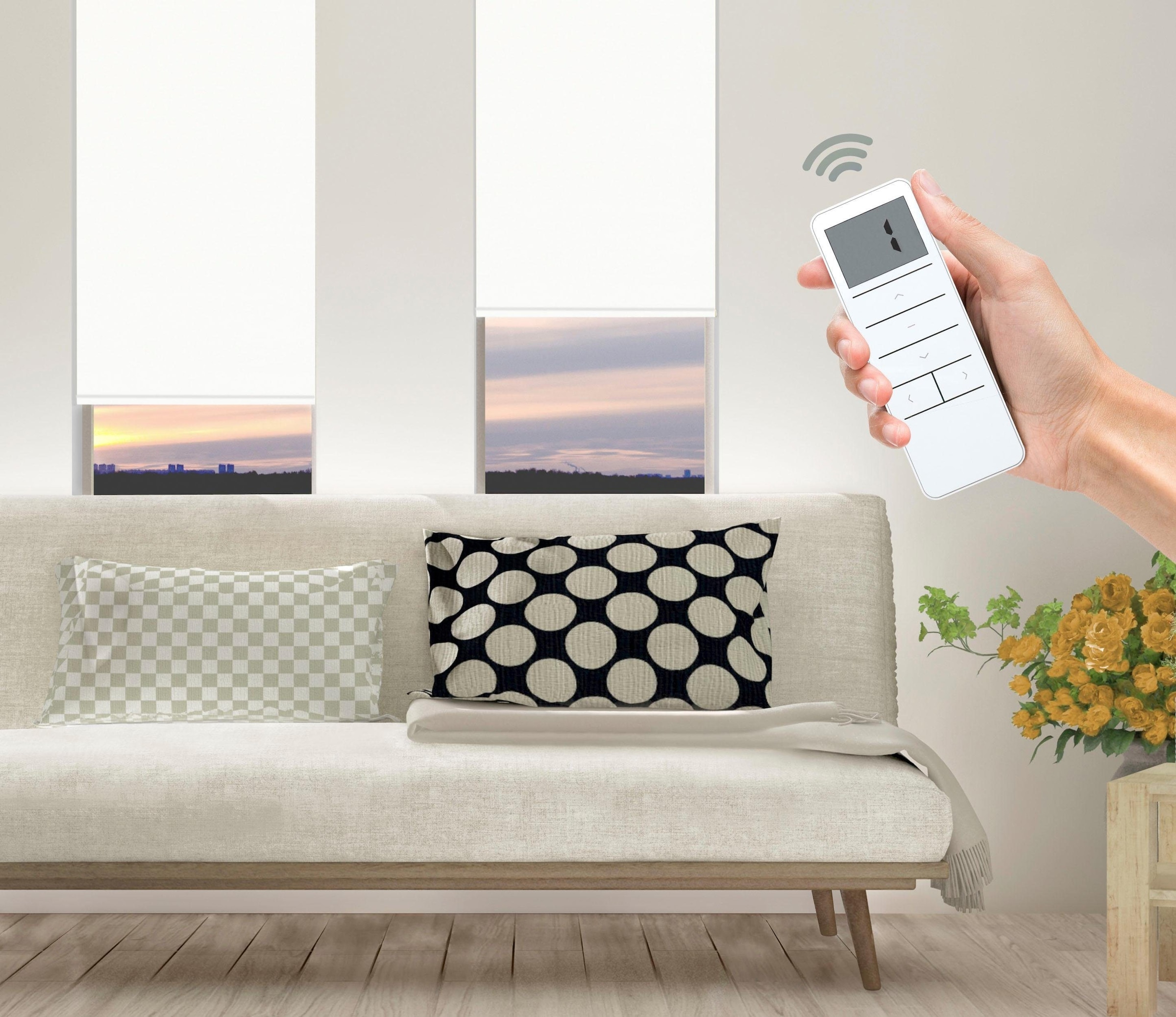 Good Life Elektrisches Rollo »Vau - SMART HOME«, abdunkelnd,  energiesparend, ohne Bohren, mit Fernbedienung auf Raten bestellen