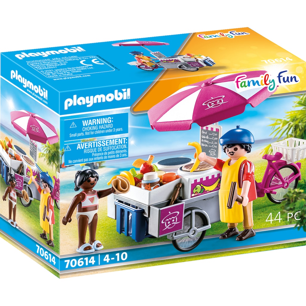 Playmobil® Konstruktions-Spielset »Mobiler CrÃªpes-Verkauf (70614), Family Fun«, (44 St.)