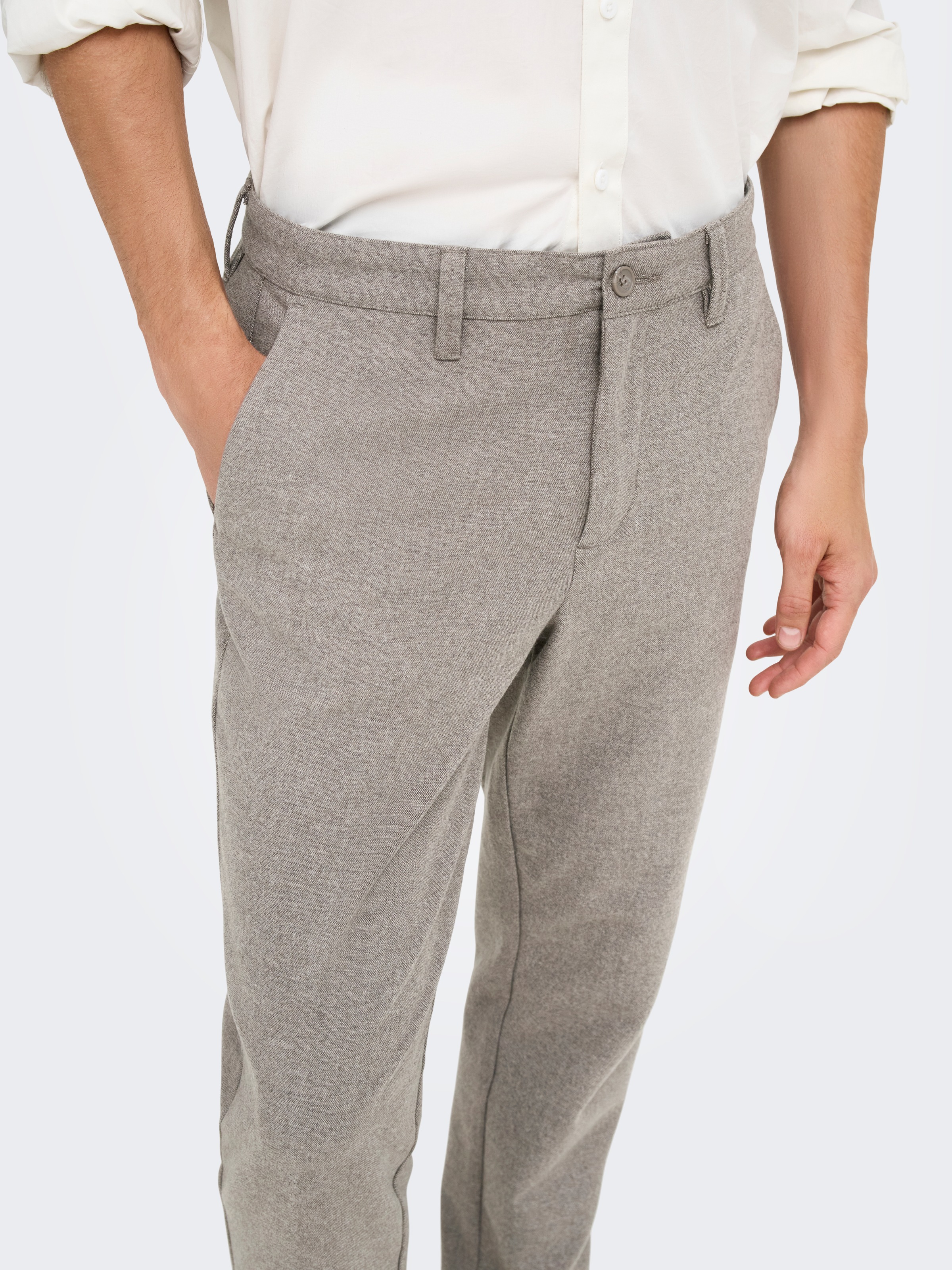 ONLY & SONS Stoffhose »ONSMARK TAP BRUSH PIQUE 0353 PANT NOOS«  Materialmix, slim fit