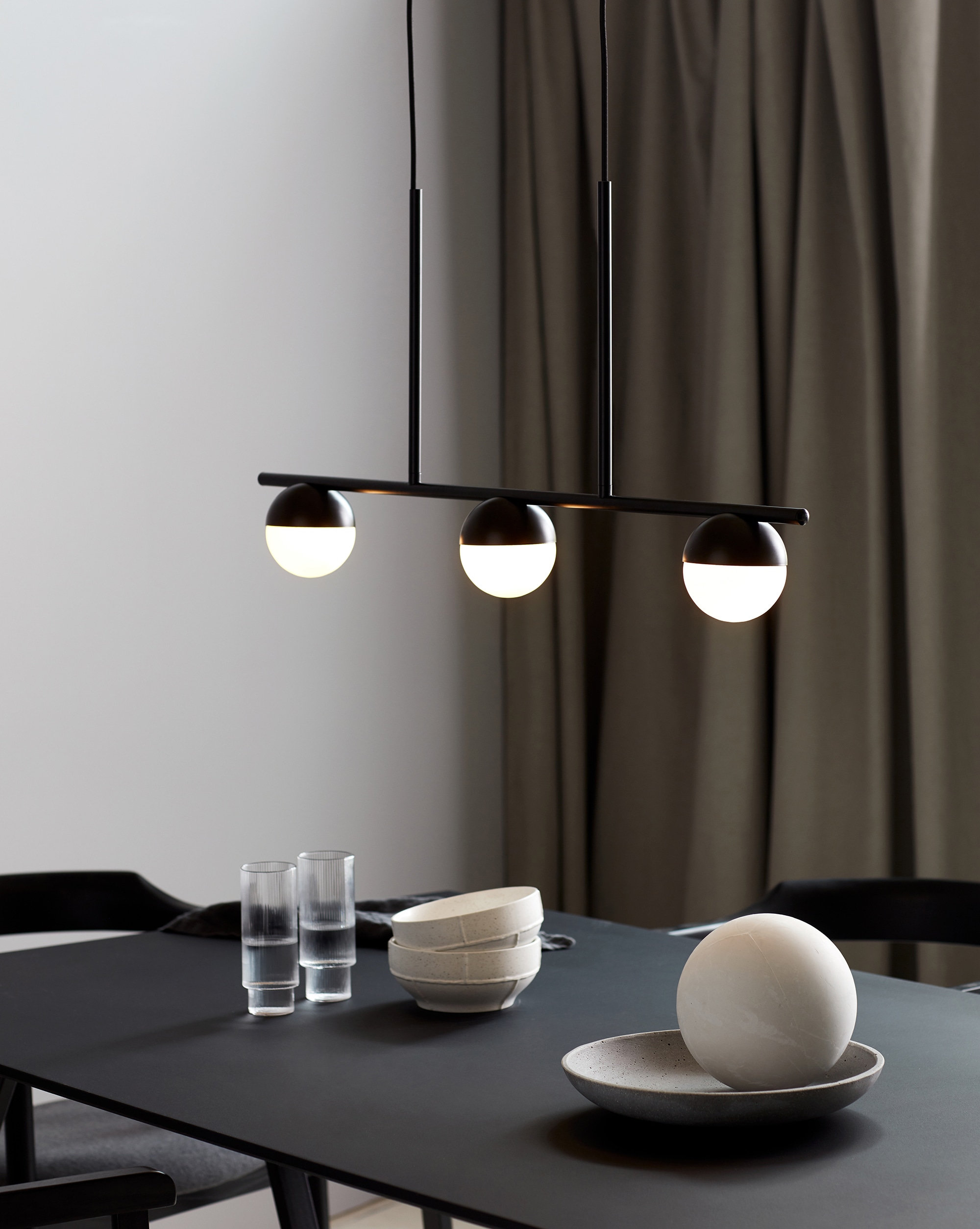 Nordlux Hängeleuchte »CONTINA«, 1 flammig, Leuchtmittel G9 | ohne Leuchtmittel, Textil Kabel, mundgeblasenes Opal Glas