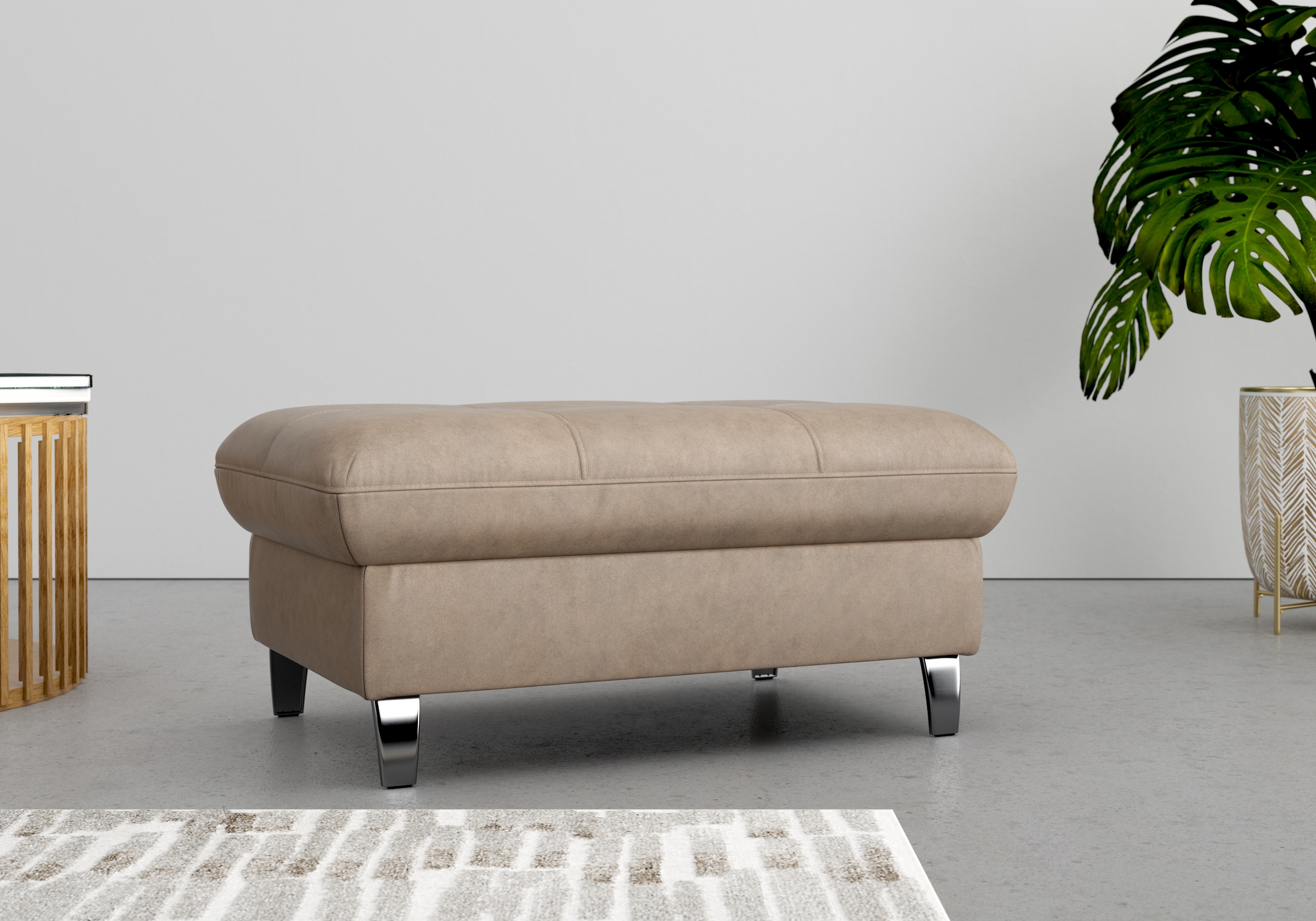 sit&more Stauraumhocker »Maggiore«, mit Stauraum und modernen Metallbeinen