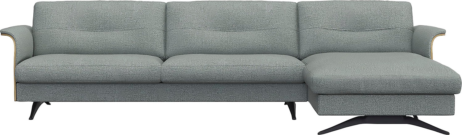 FLEXLUX Ecksofa »Glow, super bequem durch hochwertigem Sitzaufbau mit Feder günstig online kaufen