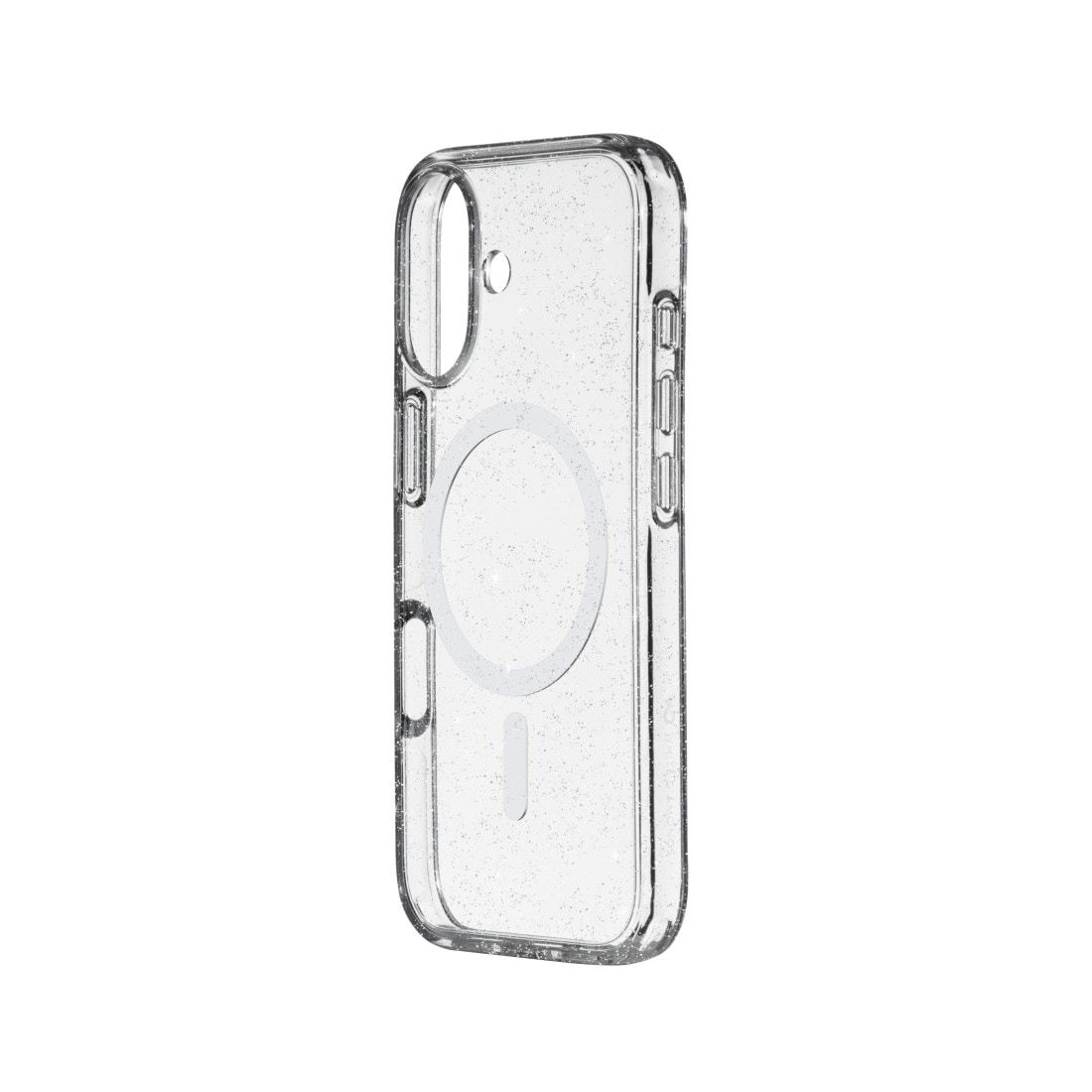 White Diamonds Smartphone-Hülle »Cover "Mag Glitter" für Apple iPhone 17, Transparent« Anti-Vergilbung, Kraztschutz, Stoßfeste Ecken