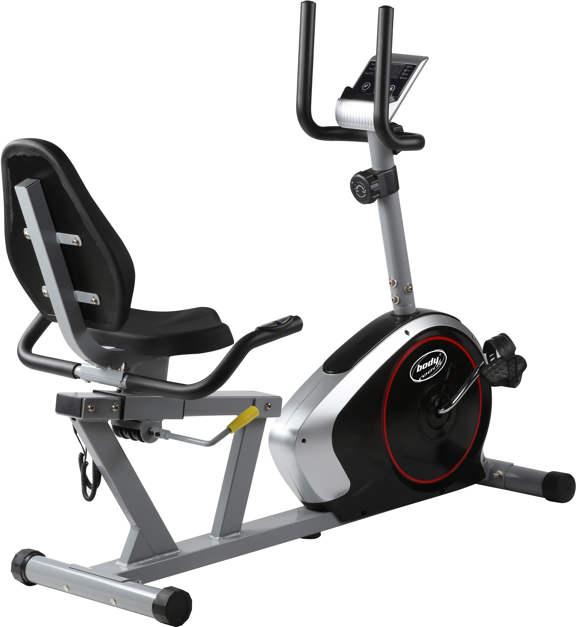 body coach Liege-Heimtrainer, (mit Tablet-Halterung), Schwungmasse ca. 9 kg, 8 Widerstandsstufen
