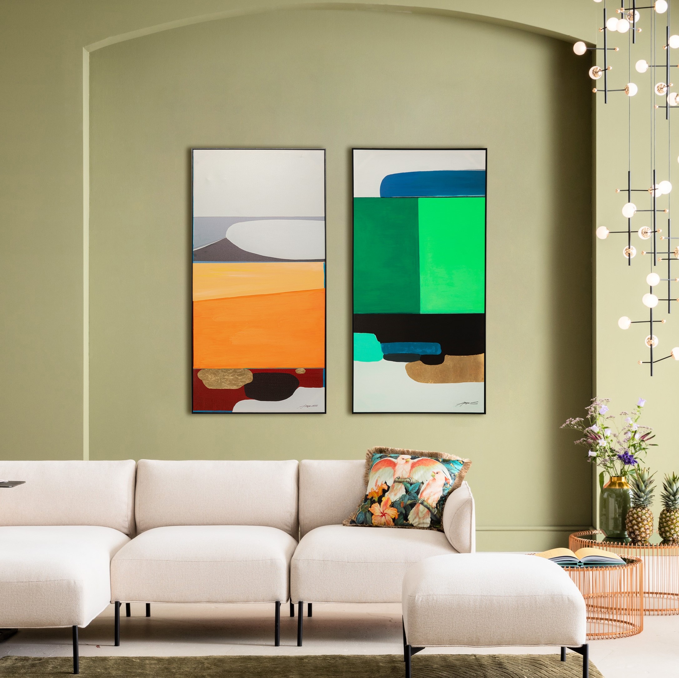 Kare Design Bild mit Rahmen »Gerahmtes Bild Abstract Shapes« günstig online kaufen